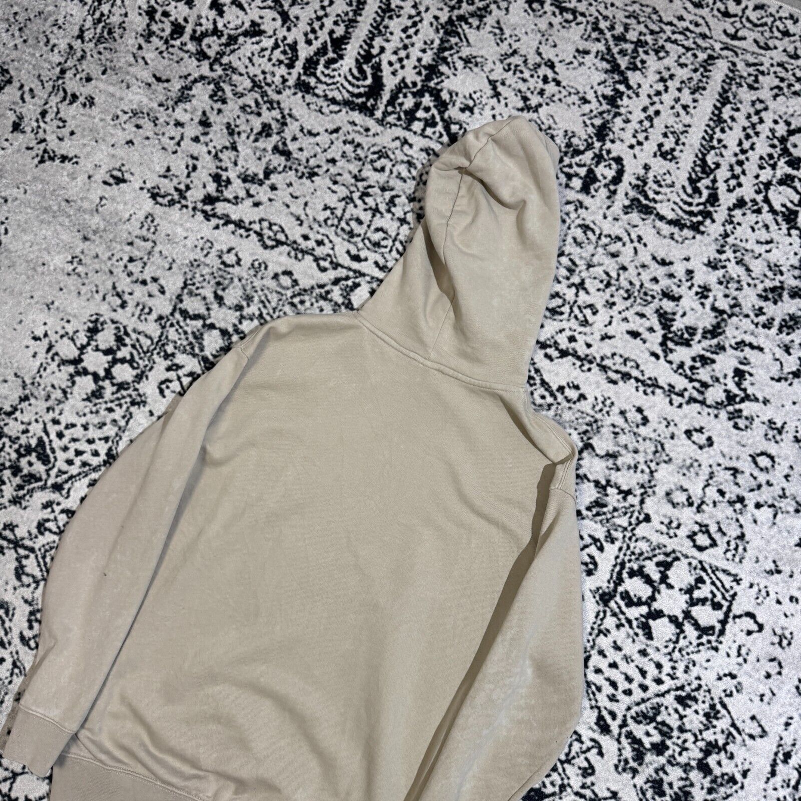 Nike × Vintage Vintage Nike Beige Tan Cotton Hoodie XS Center Swoosh Y2K Size US XS / EU 42 / 0 - 12 Thumbnail