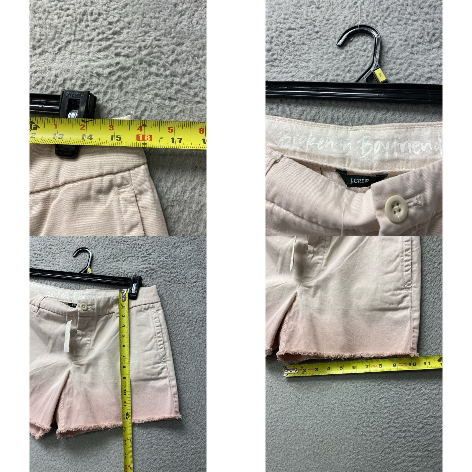 J.Crew J.CREW Women's Chino Shorts Size 4 Beige Cotton Mid Rise Classic Casual Size 27" / US 4 / IT 40 - 8 Thumbnail