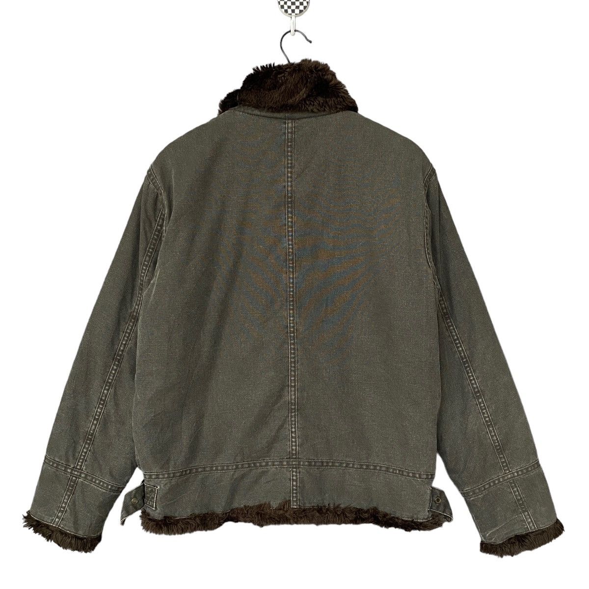Edwin Vintage Brand Edwin Sherpa Fur Jacket 1990s Size US M / EU 48-50 / 2 - 2 Thumbnail