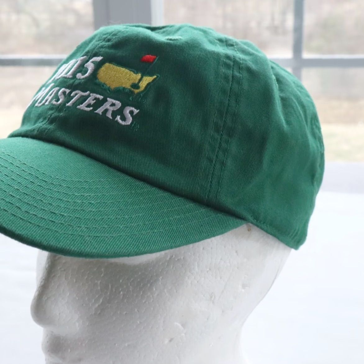 American Needle VINTAGE American Needle The Masters 2015 Green Golf Strapback Hat Men's OS Size ONE SIZE - 3 Thumbnail
