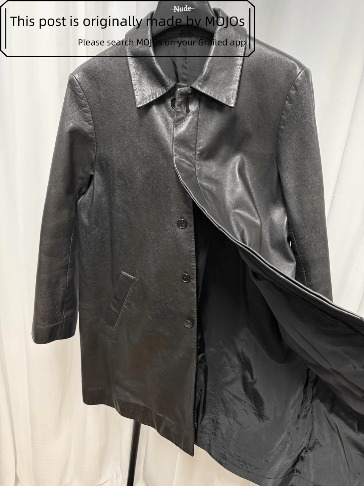Yohji Yamamoto Yohji Yamamoto Y's BIS Leather Trench Coat mojos1756262 Size US M / EU 48-50 / 2 - 5 Thumbnail