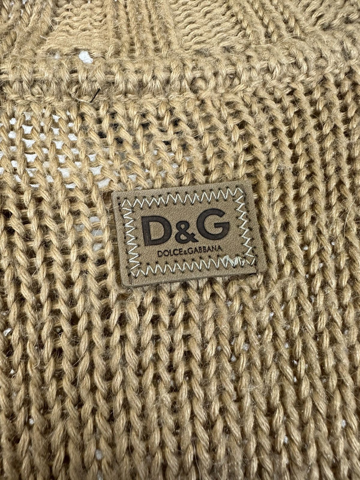 2000s Dolce & Gabbana elongated sleeves mohair cardigan knit