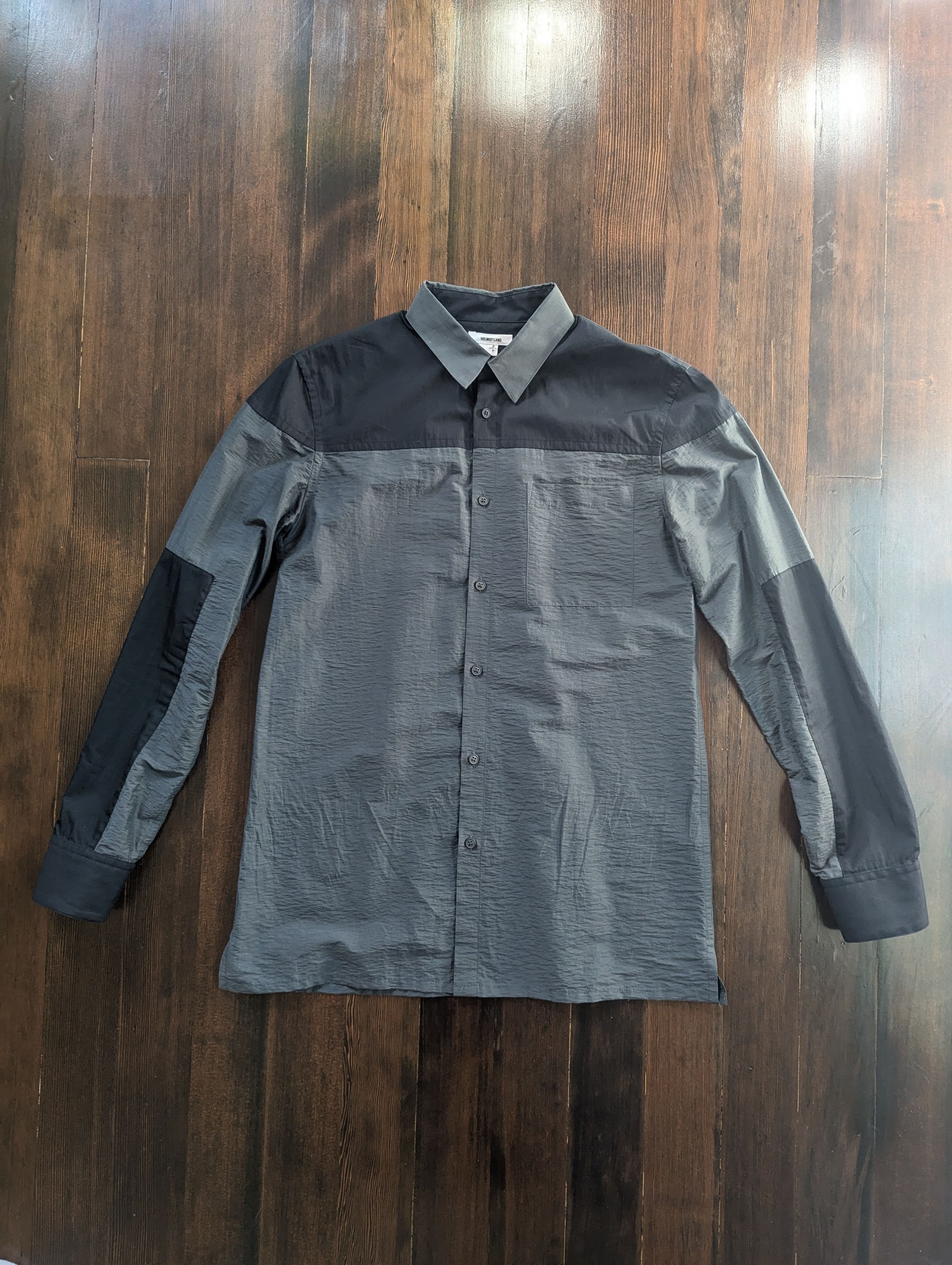 Helmut Lang Helmut Lang Paneled Button Up Size US S / EU 44-46 / 1 - 1 Thumbnail