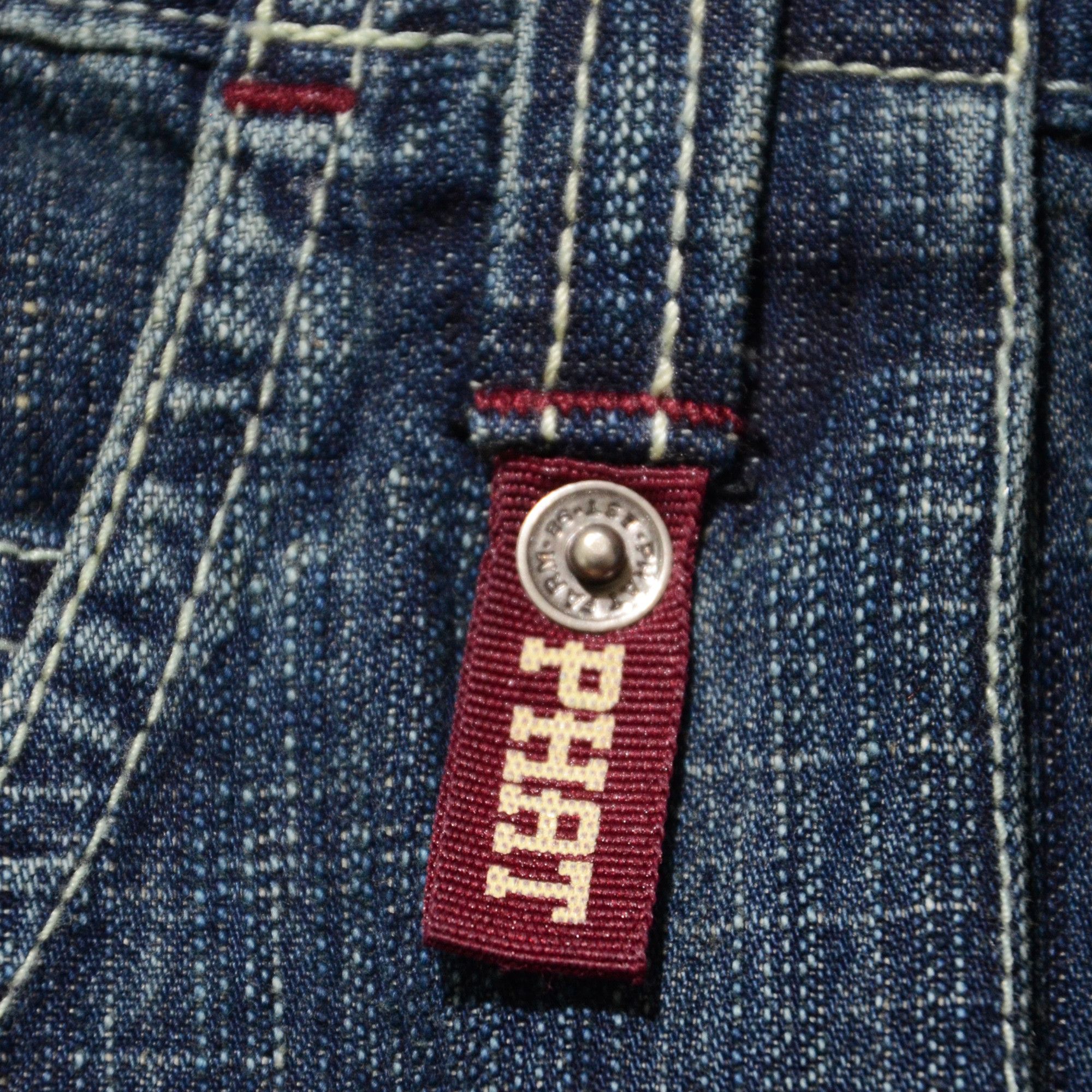 Phat Farm [Folded Color Stain] PF Rare Cargo Denim 90s Streetwear Size US 30 / EU 46 - 5 Thumbnail
