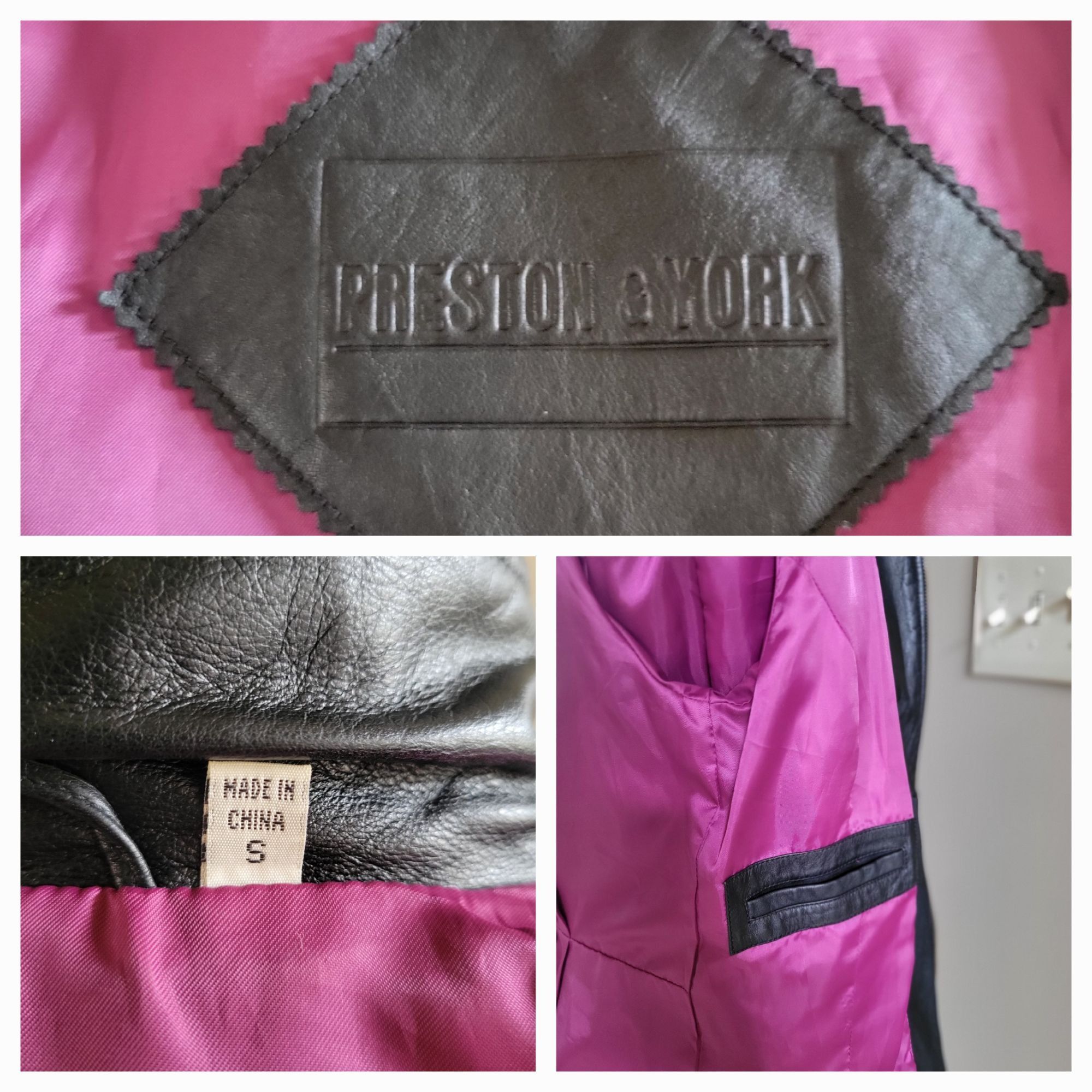 Preston & York Vintage Preston & York Lambskin Black Women's Leather Jacket Size S / US 4 / IT 40 - 7 Thumbnail