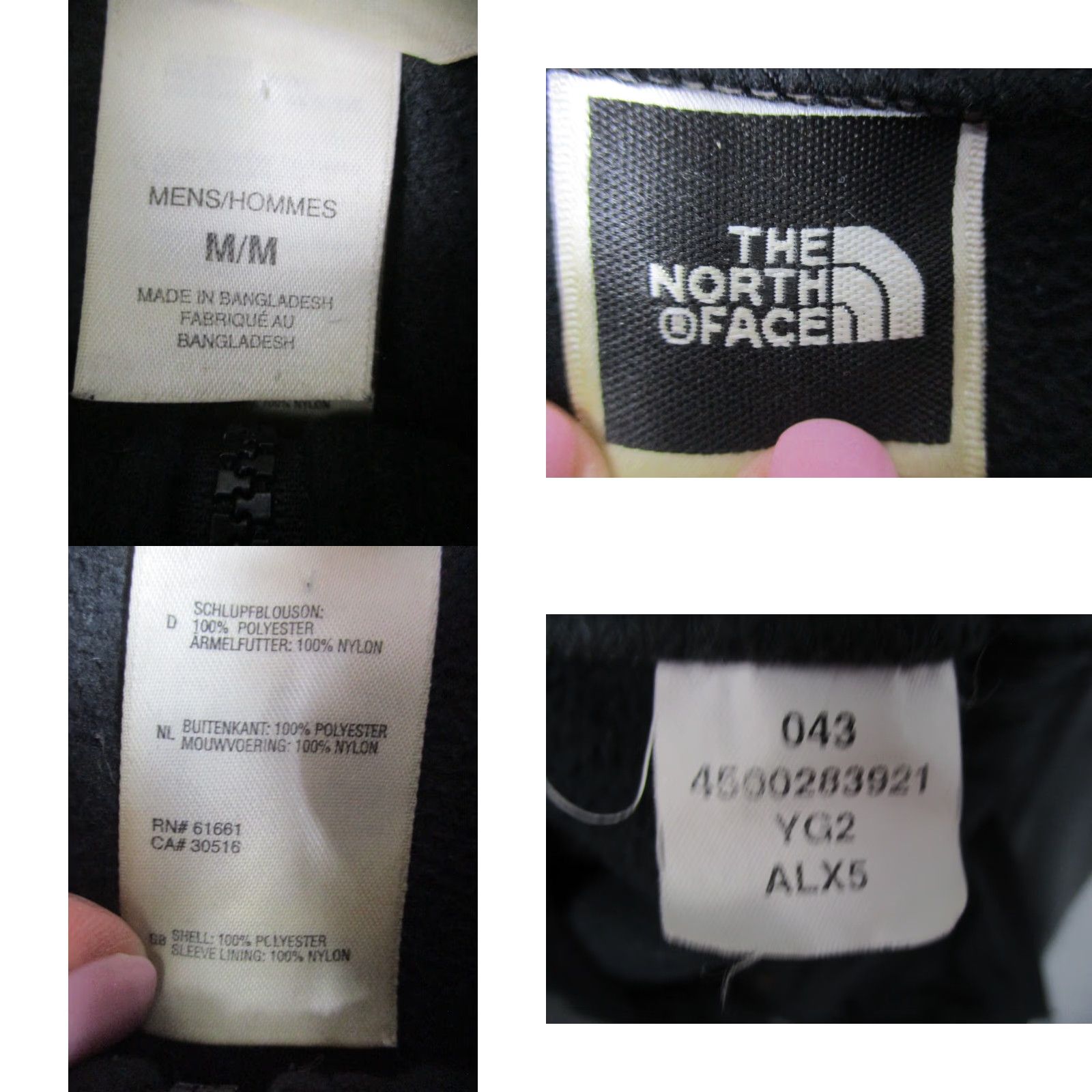 The North Face VINTAGE The North Face Jacket Mens Medium Gray Black Fleece Zip Pocket jacket Men M Gray Black fleece zipper pockets Size US M / EU 48-50 / 2 - 8 Thumbnail