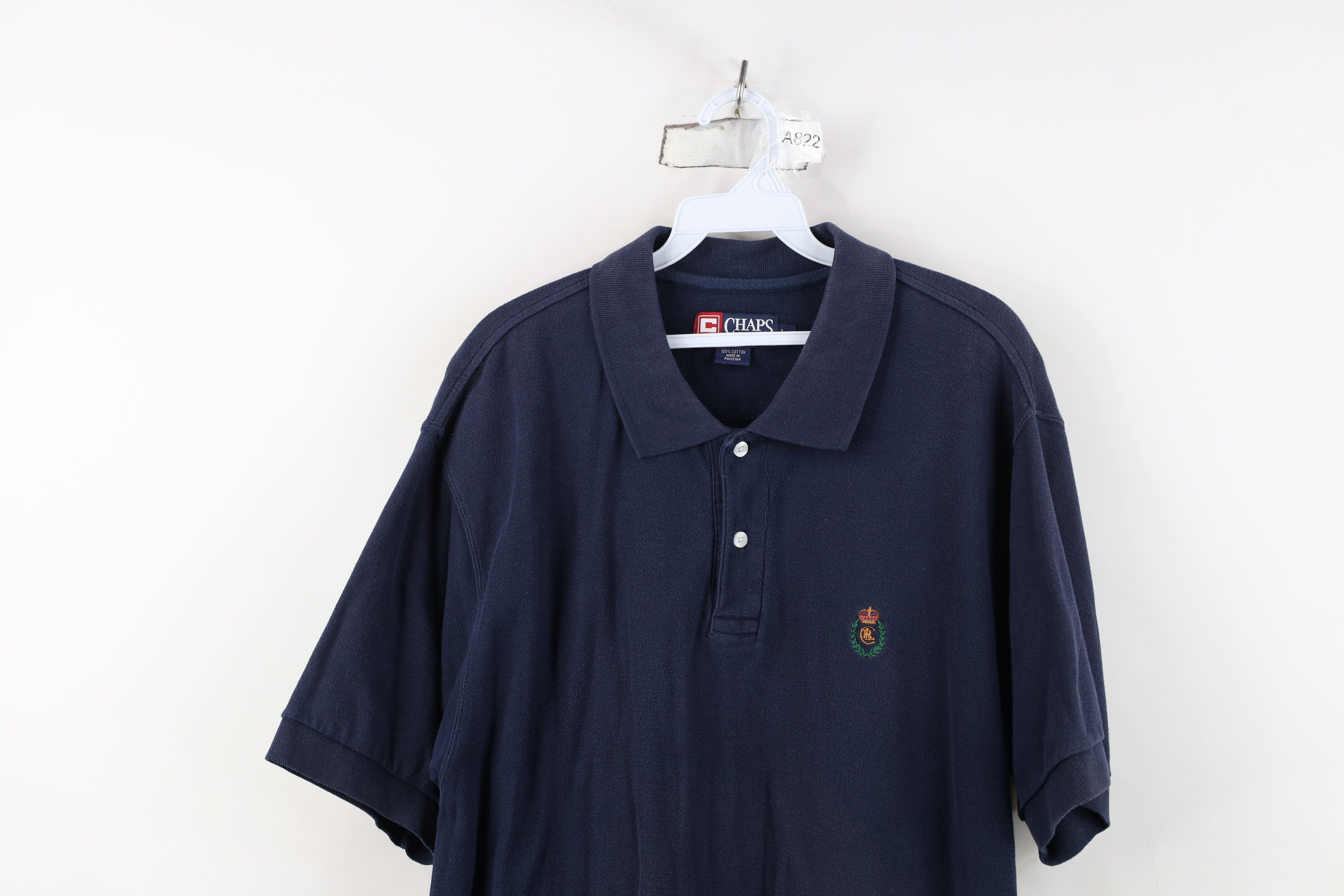 Ralph Lauren Vintage 90s Chaps Ralph Lauren Crest Baggy Fit Golf Polo Size US L / EU 52-54 / 3 - 2 Thumbnail