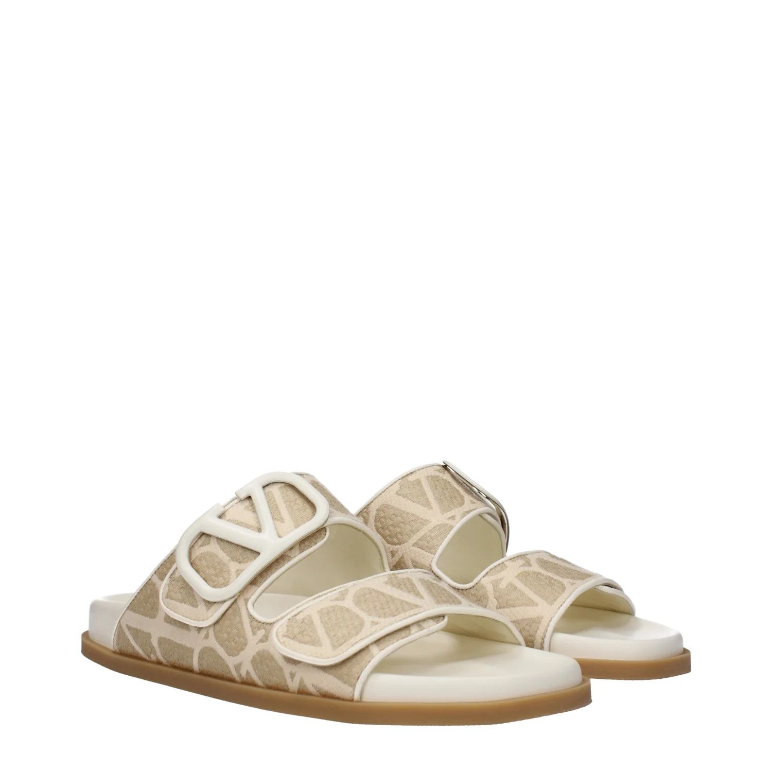 Valentino ob1o1e1224 Fabric Slippers in Beige/Natural Size US 6.5 / IT 36.5 - 2 Thumbnail