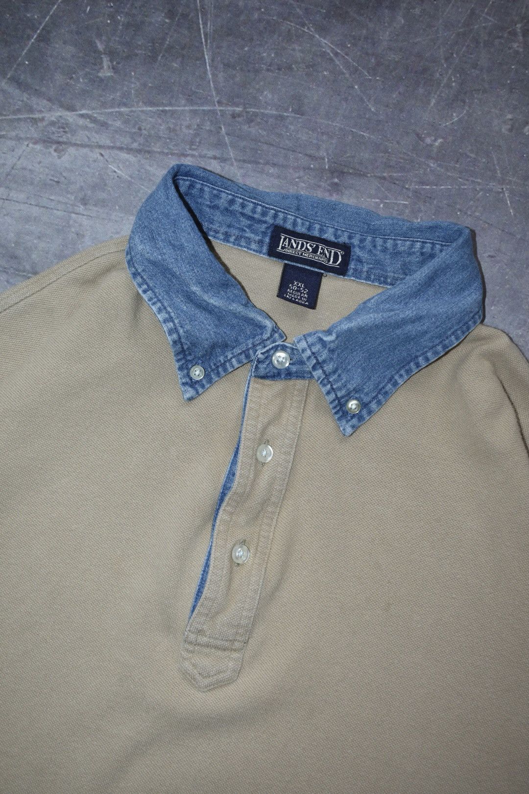 Lands' End × Vintage Vintage Lands End Long-sleeve Polo (XXL) Size US XXL / EU 58 / 5 - 2 Thumbnail
