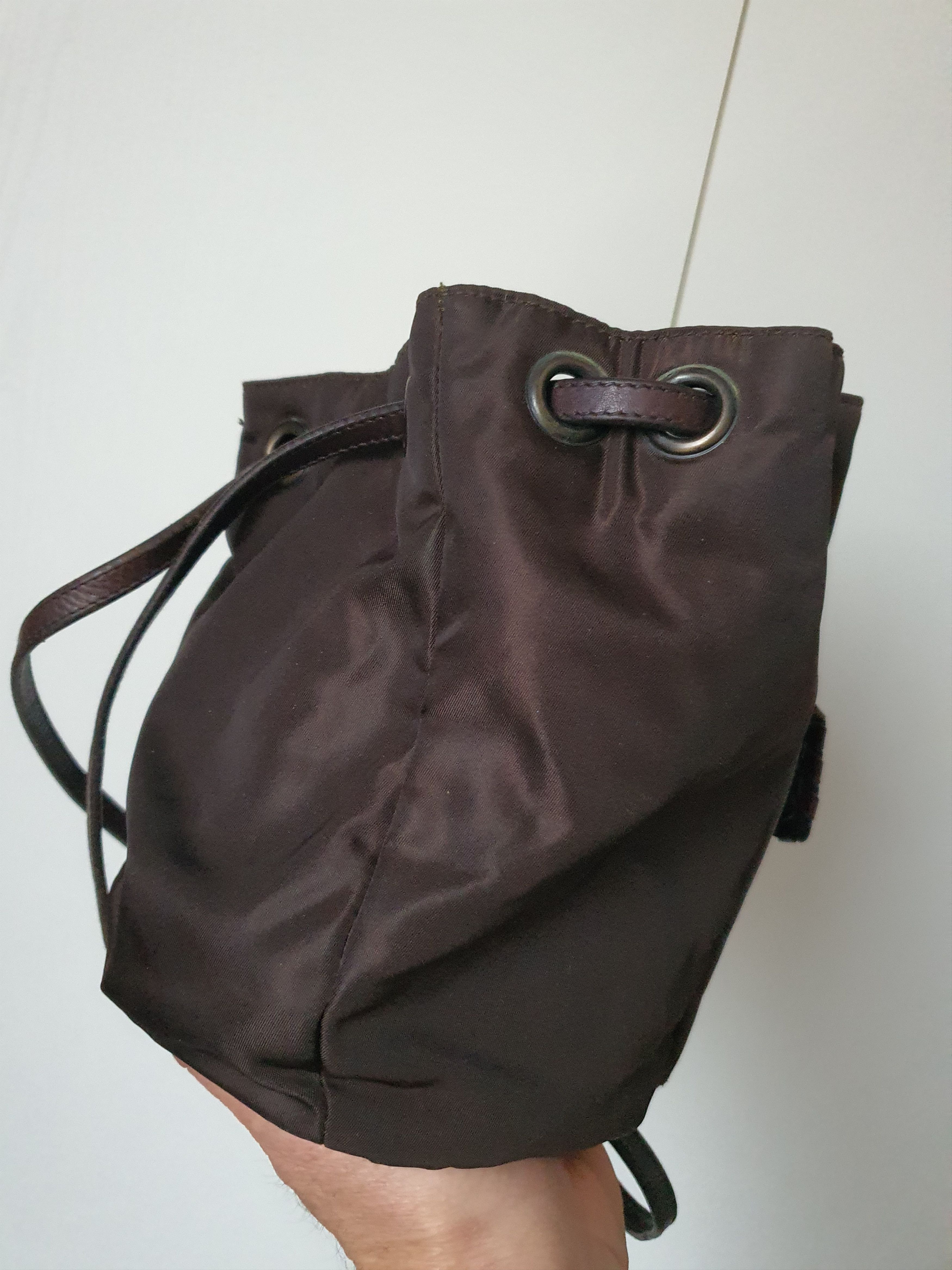 Prada Vintage Prada Nylon and Leather Mini Bucket Bag Size ONE SIZE - 6 Thumbnail