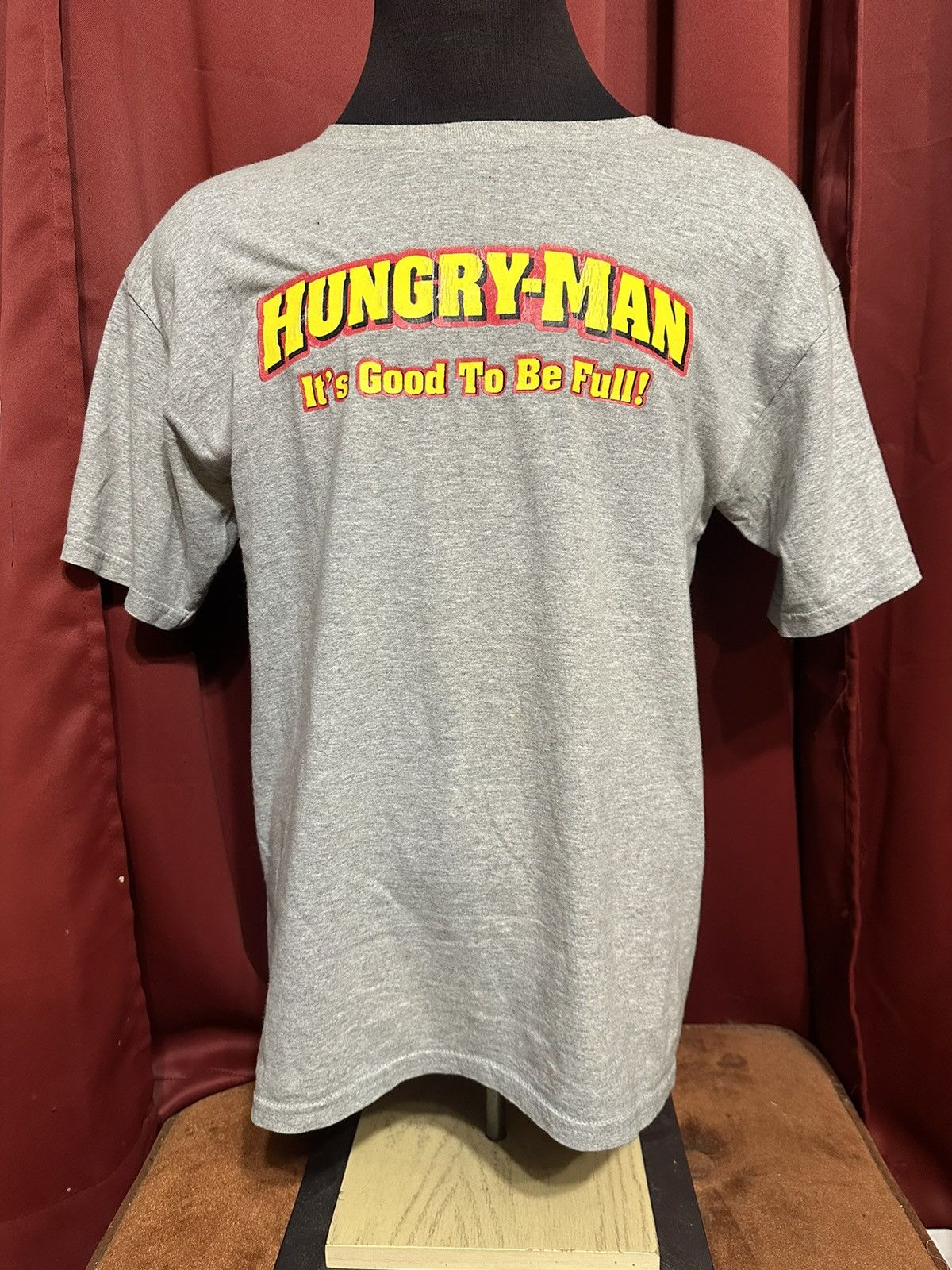Vintage Vintage Hungry Man TV Dinner Tshirt 90s Microwave Meal Grail Size US L / EU 52-54 / 3 - 1 Thumbnail