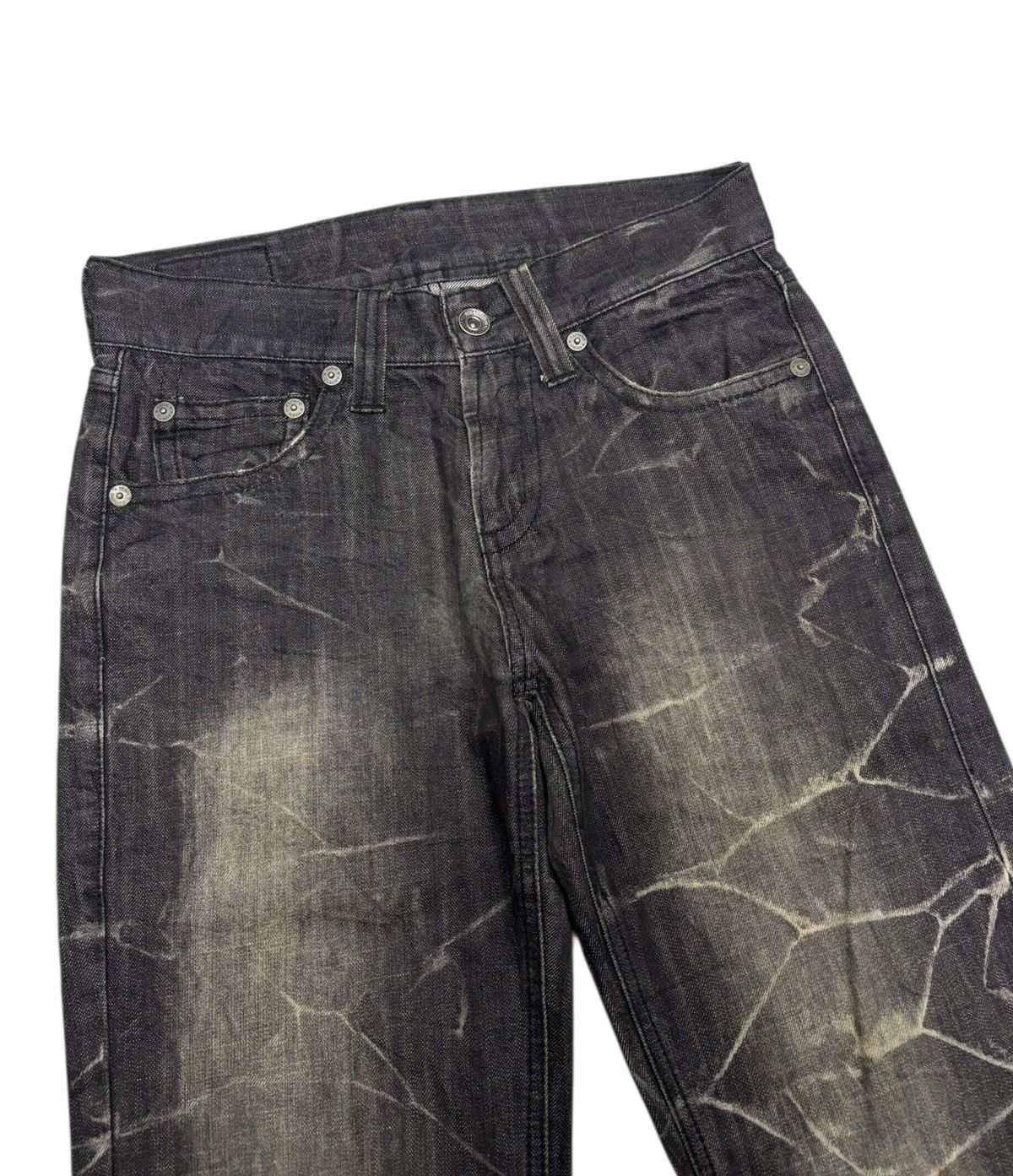 Tornado Mart TORNADO MART WHISKER CLAW MARK BLACK CUSTOM DENIM JEANS Size US 30 / EU 46 - 4 Thumbnail