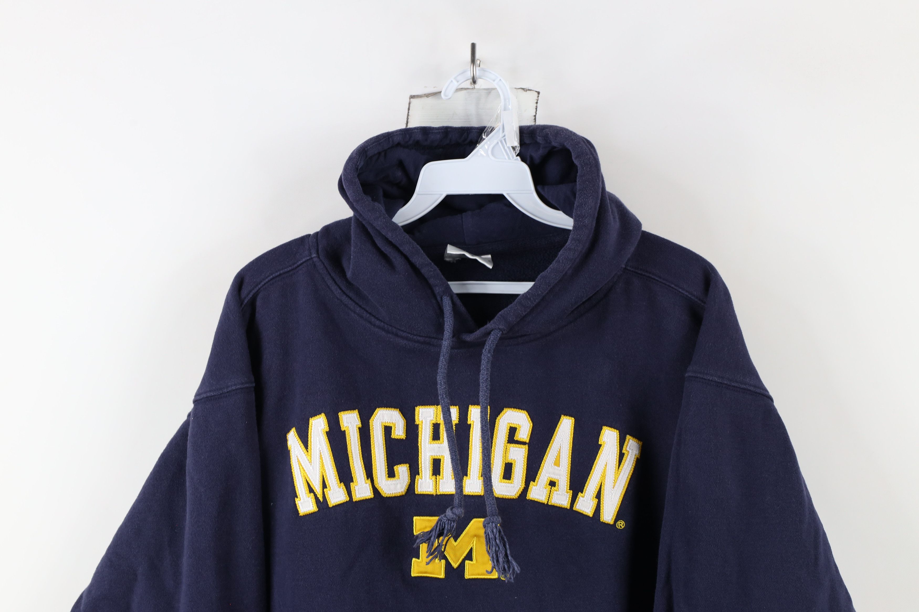 Vintage Vintage 90s Out University of Michigan Hoodie Sweatshirt Size M / US 6-8 / IT 42-44 - 2 Thumbnail