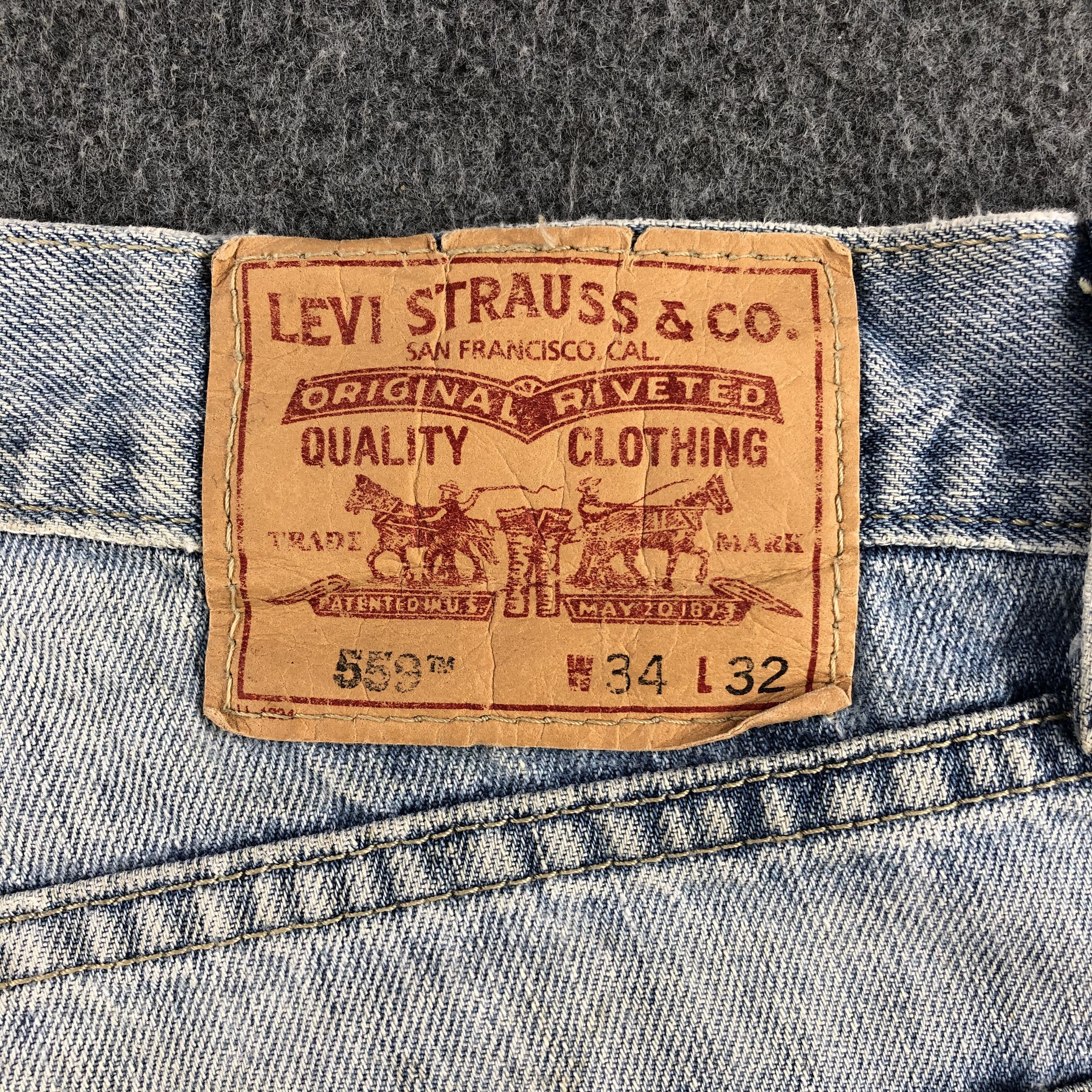 Levi's Vintage Light Wash Levis 559 Jeans-J1512 Size US 36 / EU 52 - 5 Thumbnail