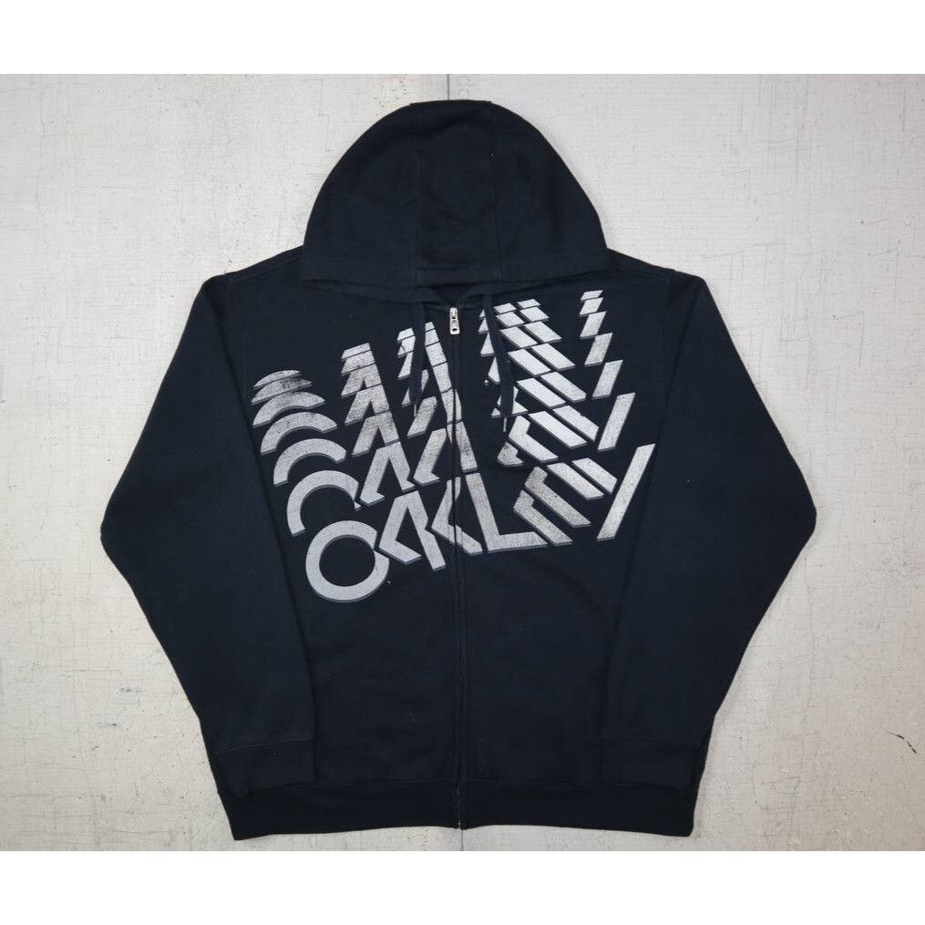 Oakley Vintage Y2K Oakley Full Zip Hoodie Black Size L Malaysia Size US L / EU 52-54 / 3 - 1 Thumbnail
