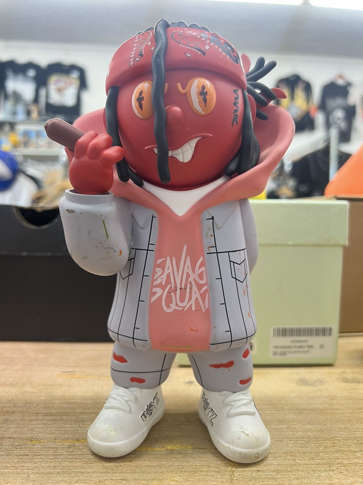 image of Glo Gang Fredo Santana Glory Boyz Figurine Exclusive in Black, Men's