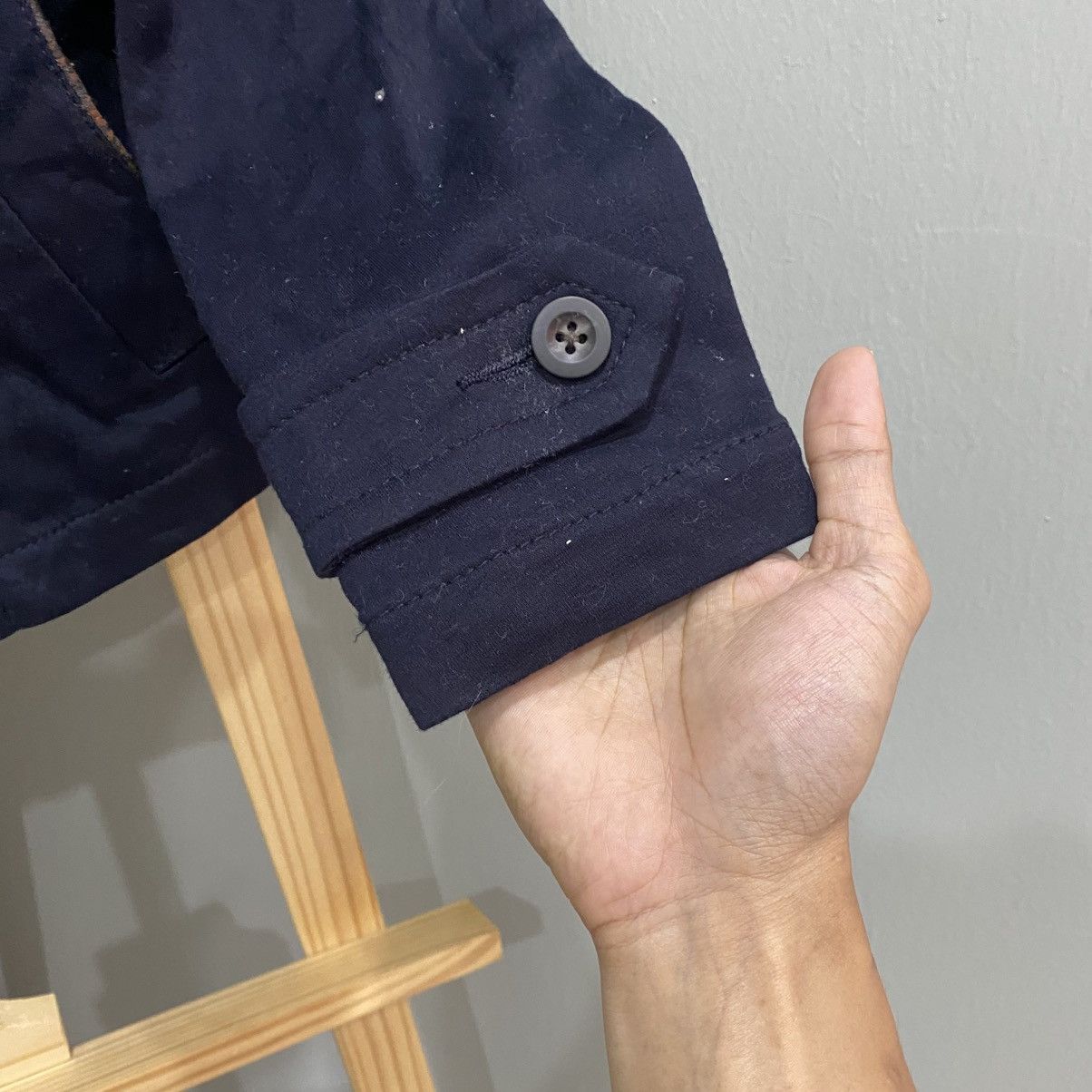 PPFM Navy Double-Breasted Cropped Peacoat Jacket Size US S / EU 44-46 / 1 - 9 Thumbnail