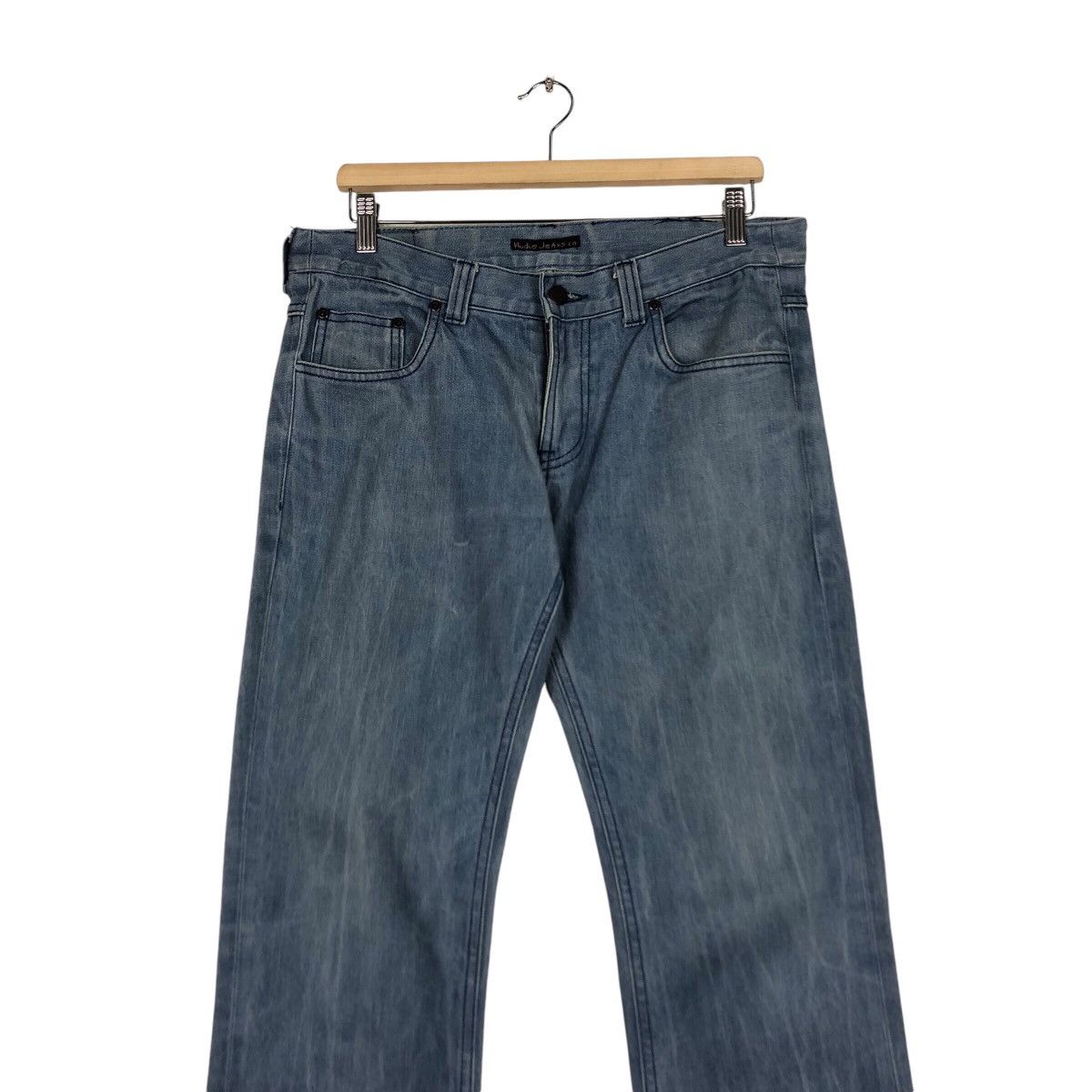 Nudie Jeans Nudie light Blue Jean Rare Famous Brand Size US 34 / EU 50 - 4 Thumbnail
