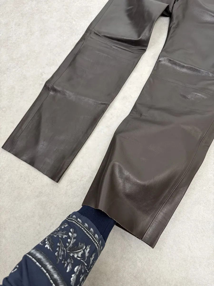 Louis Vuitton Louis Vuitton Brown Classy Lambskin Leather Pants Size US 32 / EU 48 - 8 Thumbnail