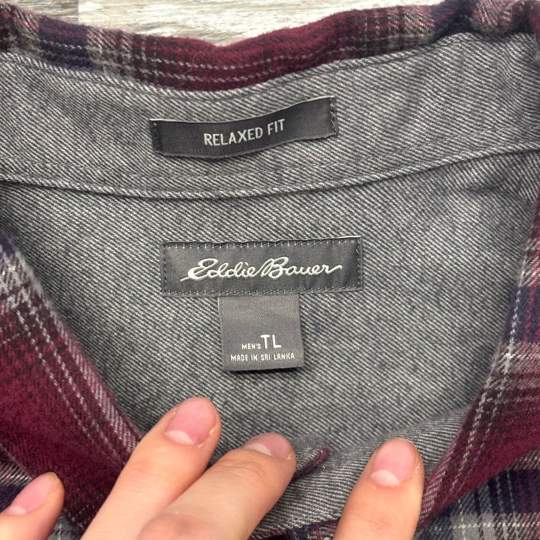 Eddie Bauer VINTAGE Eddie Bauer Red White Mens TL Relaxed Fit Plaid Tartan Flannel Button Down Shirt Size US L / EU 52-54 / 3 - 4 Thumbnail