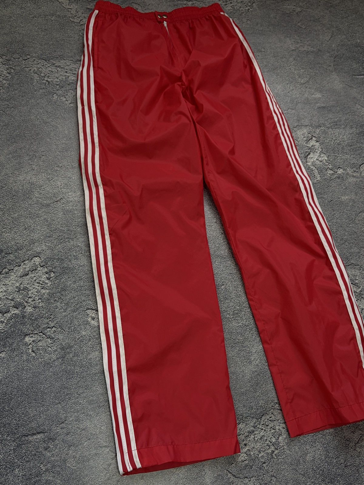 Adidas Vintage Adidas Ventex Red Full Side Zip Breakaway Pants Size US 34 / EU 50 - 9 Thumbnail