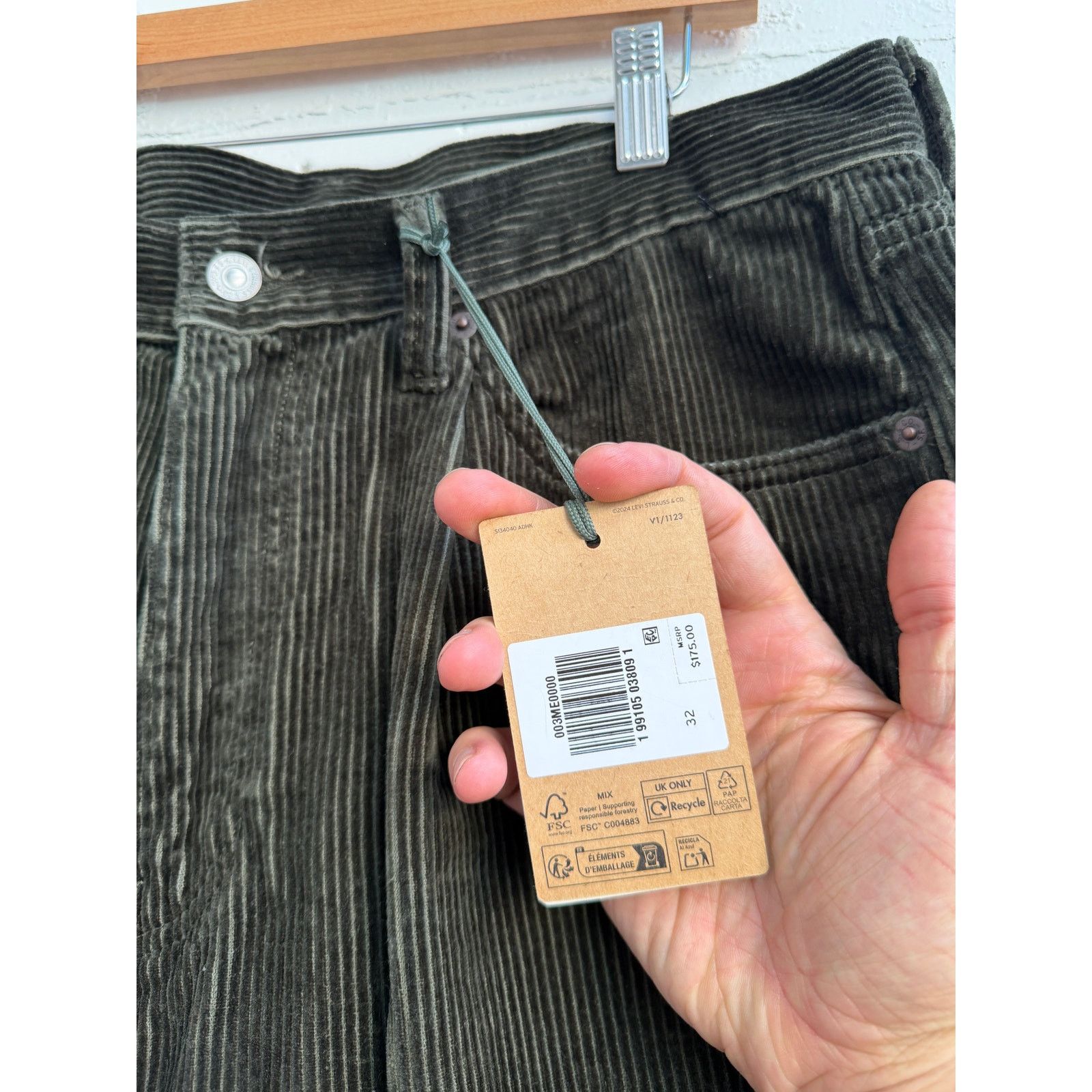 Barbour × Levi's Levi's x Barbour 578 Pleated Baggy Jeans Size US 32 / EU 48 - 4 Thumbnail