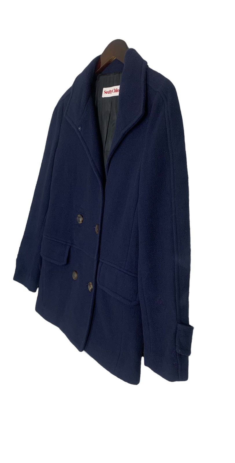 Designer × See by Chloe See By Chloe Designer Made In Italy Blazer Coat Haringbone Size S / US 4 / IT 40 - 6 Thumbnail