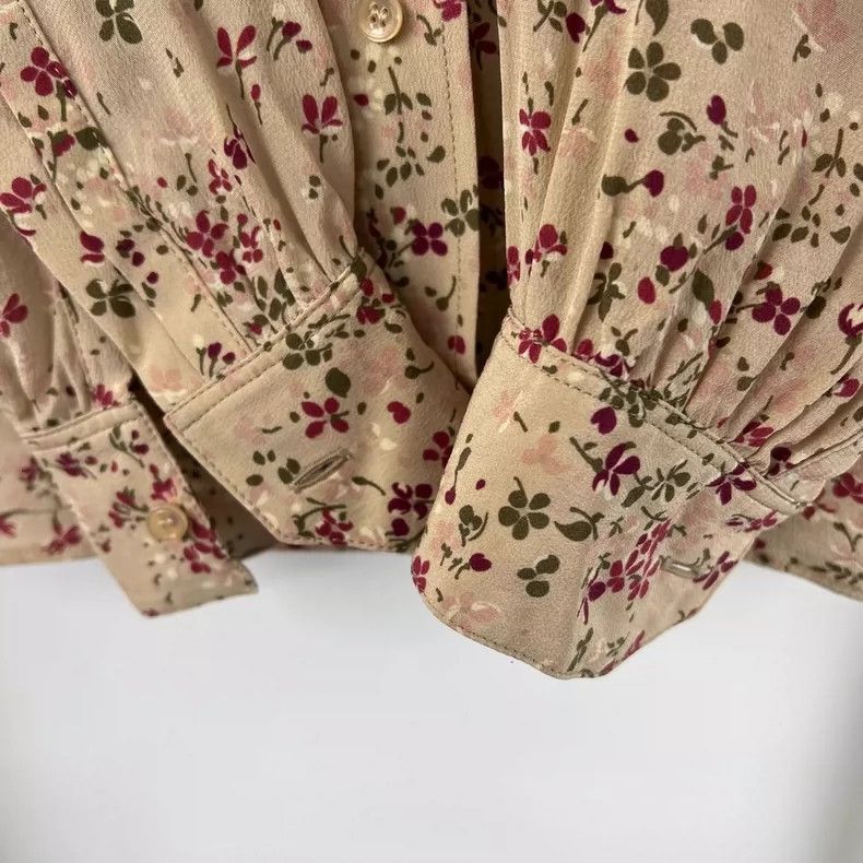 Saint Laurent Paris Saint Laurent ParisFloral Silk Shirt 2504-Nextarrow Size XS / US 0-2 / IT 36-38 - 6 Thumbnail