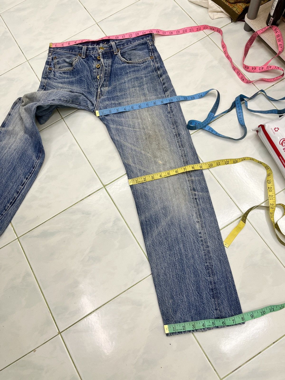 Vintage 🔥🔥🔥ARCHIVE SMITH SELVEDGE DENIM Size US 30 / EU 46 - 23 Thumbnail