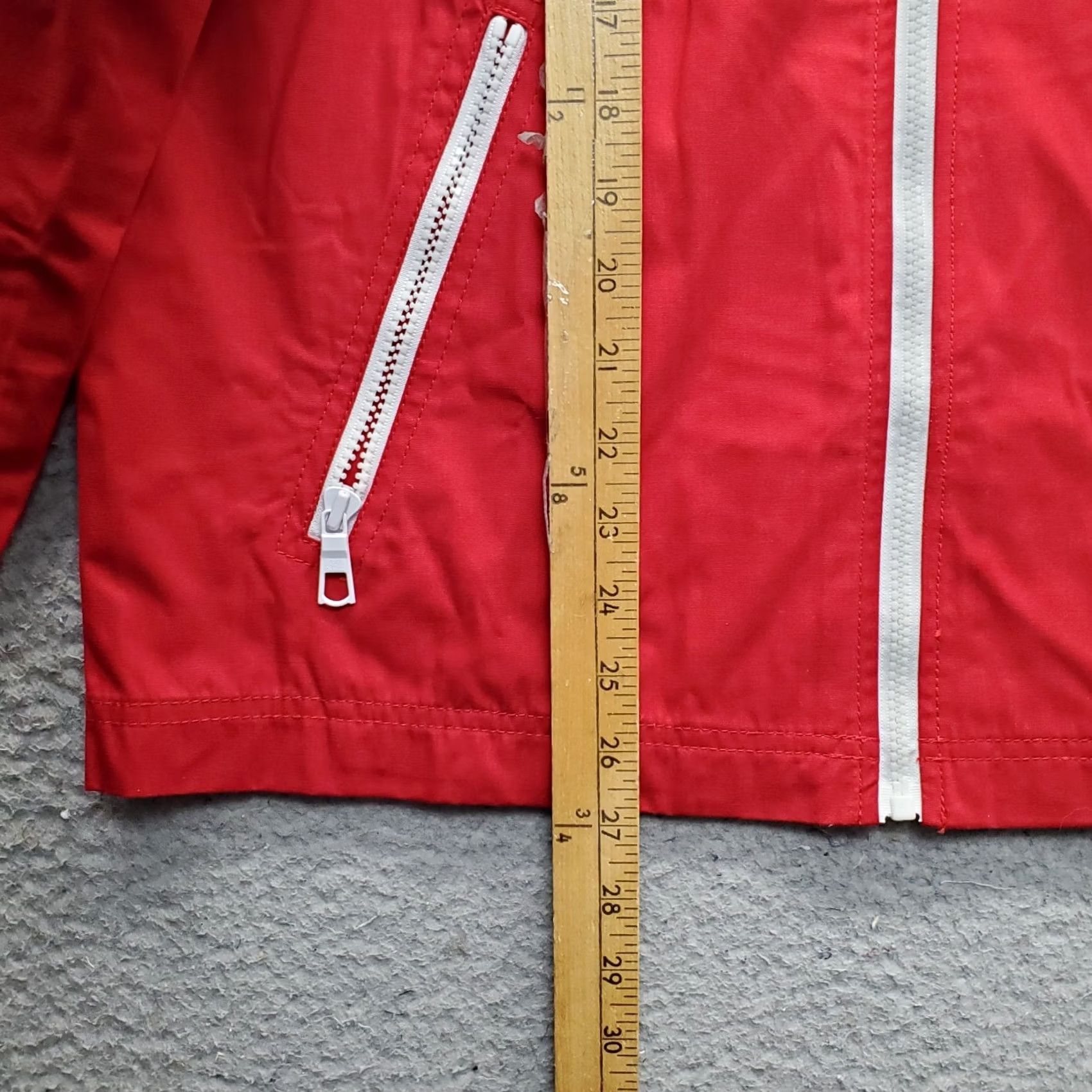 Rains Threads & Heirs Rain Jacket Womens M Red Waterproof Hooded Full Zip Jacket Size M / US 6-8 / IT 42-44 - 3 Thumbnail