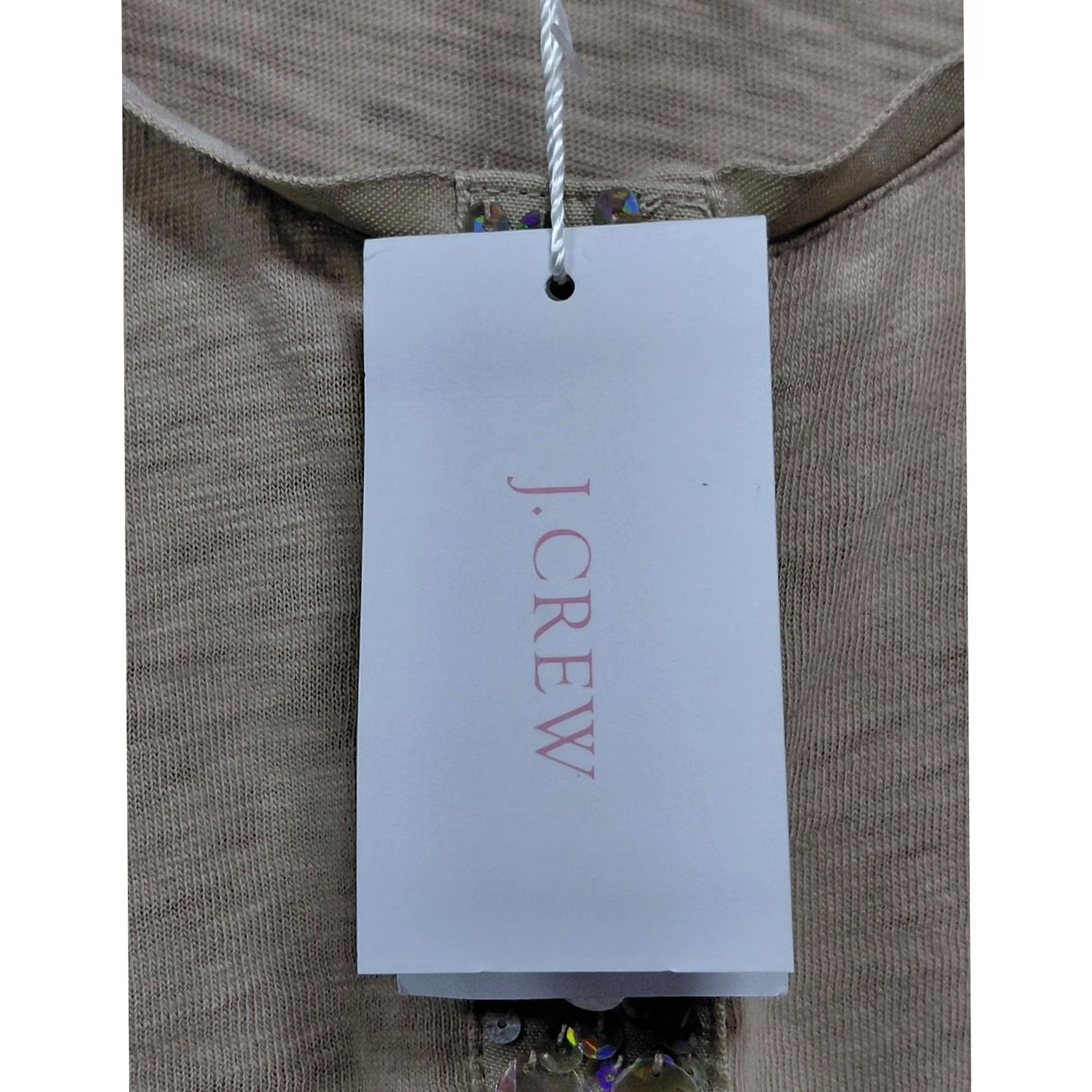J.Crew J.CREW Beaded Cardigan Sweater Beige Solid Knit Women Size S Size S / US 4 / IT 40 - 5 Thumbnail