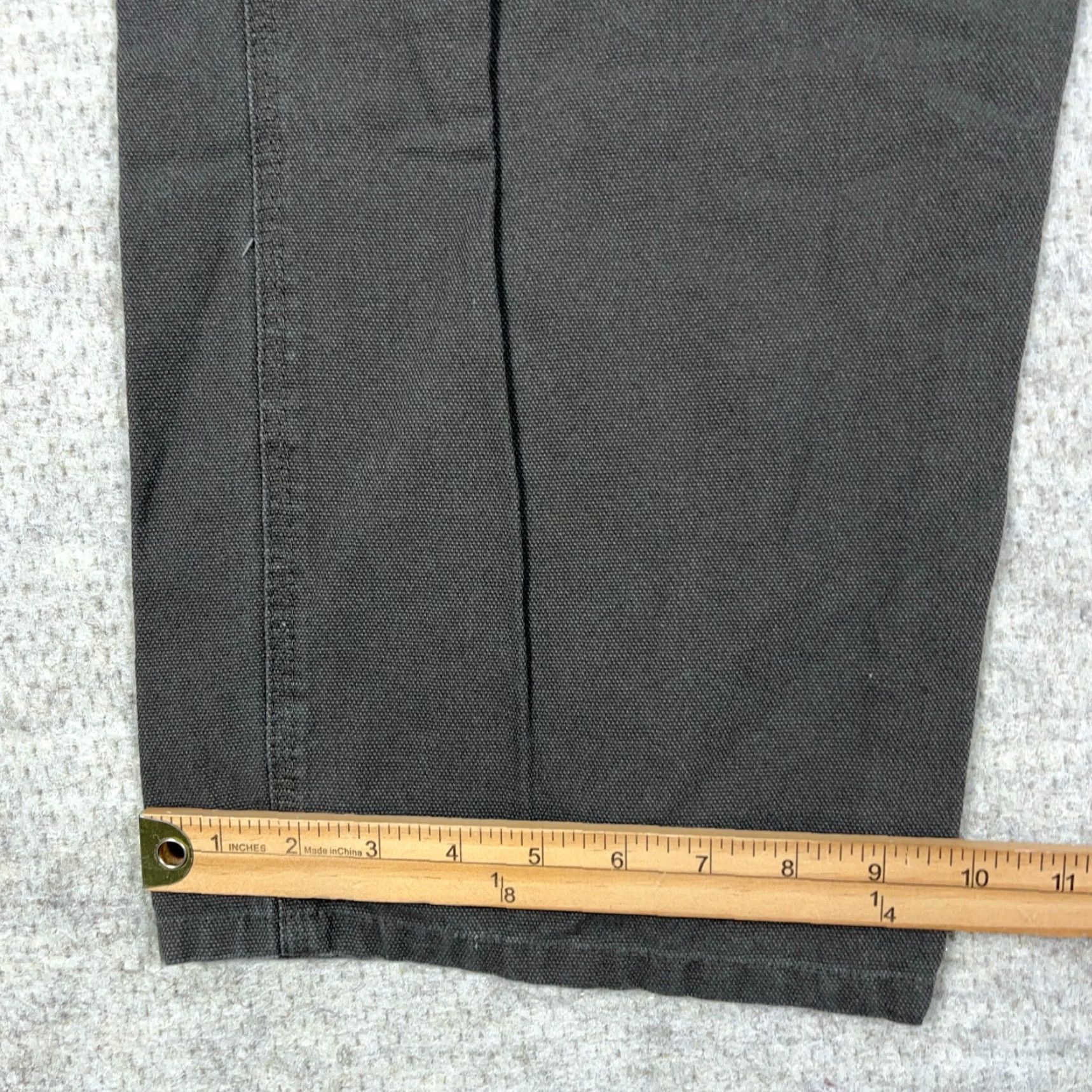 Olive Craftsman Pants Men 44x32 Green Carpenter Canvas Baggy Dark Olive Vintage Y2K Casual Workwear 5-Pocket Regular Straight Mens Size US 44 / EU 60 - 7 Thumbnail