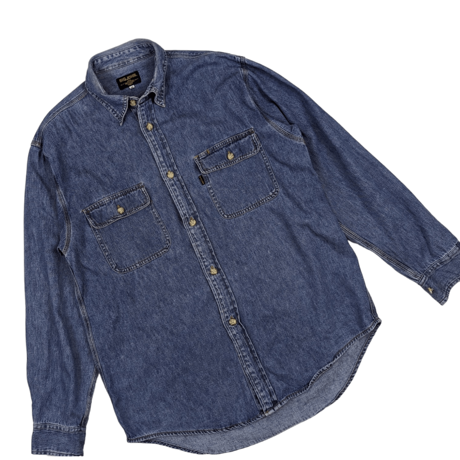 Big John BIG JOHN Jeans Button Up Denim Shirt Flannel Size US M / EU 48-50 / 2 - 3 Thumbnail