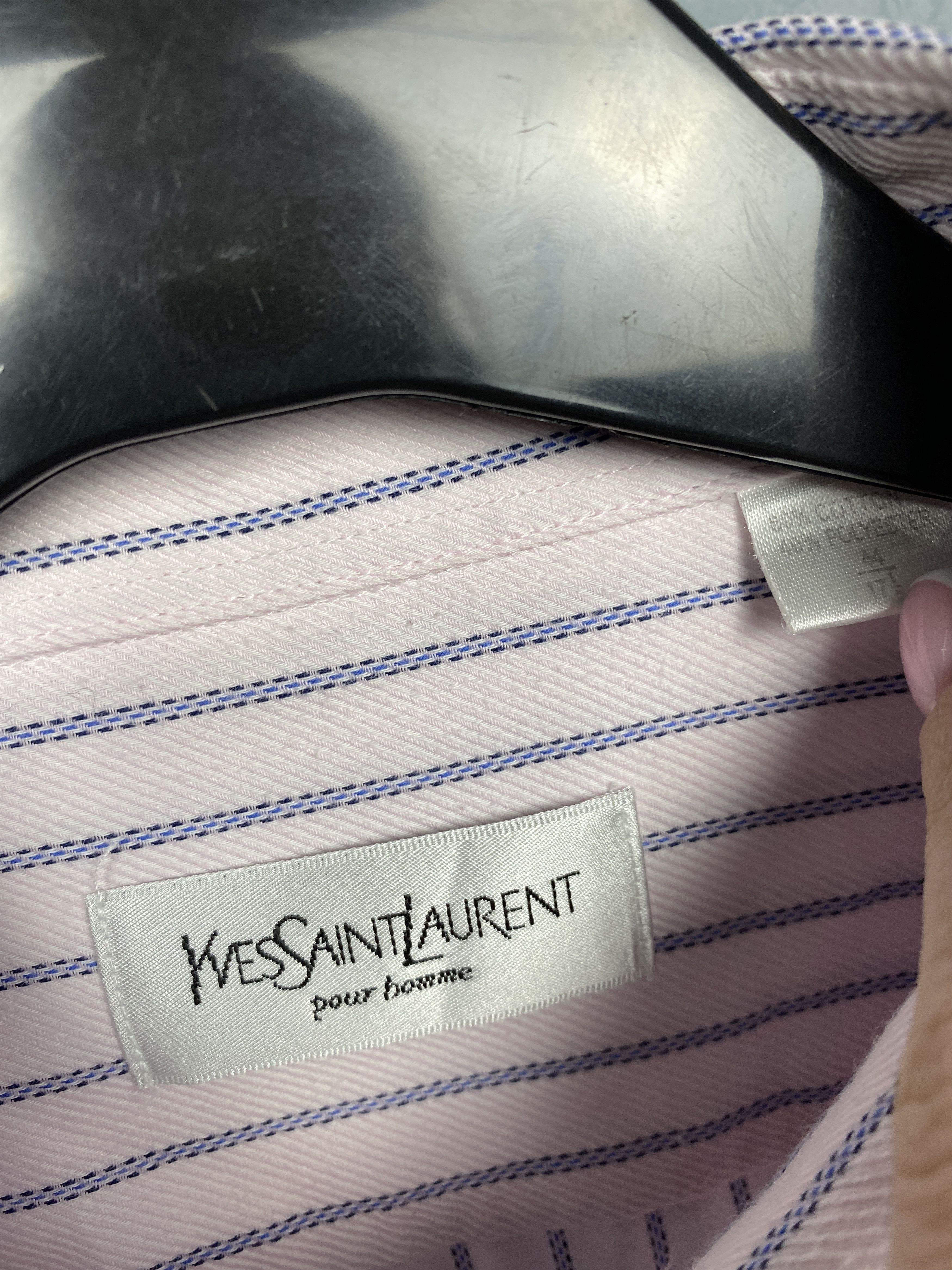 Yves Saint Laurent Yves Saint Laurent YSL Mens Long Sleeve Shirt on cufflinks Size US XL / EU 56 / 4 - 4 Thumbnail