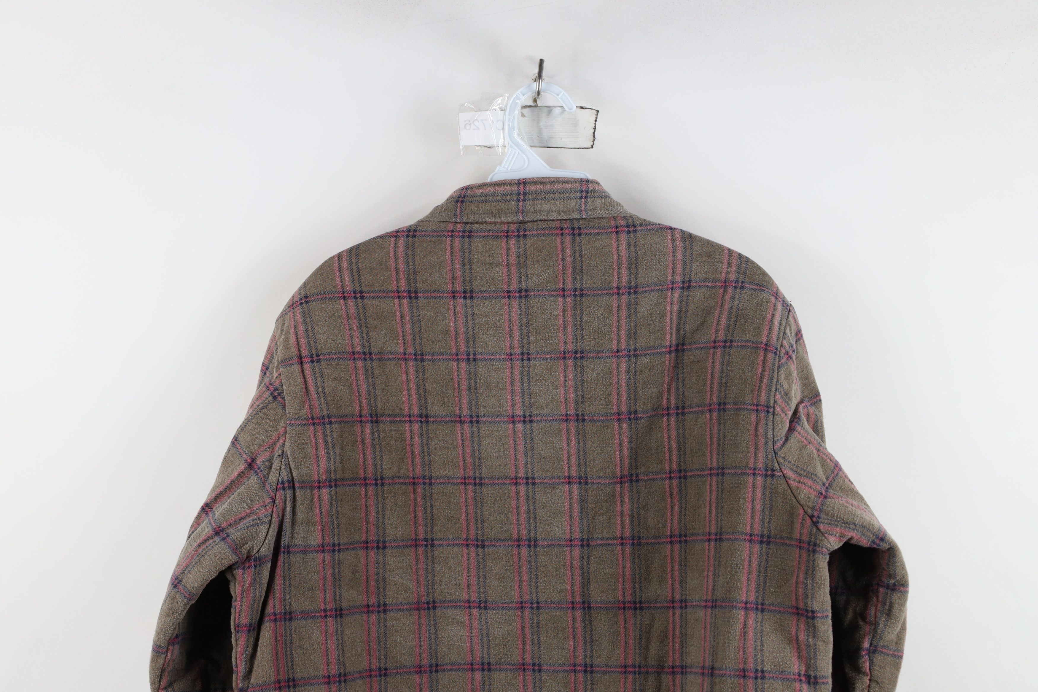 Vintage Vintage 90s Streetwear Quilted Flannel Shirt Jacket Shacket Size US M / EU 48-50 / 2 - 12 Thumbnail