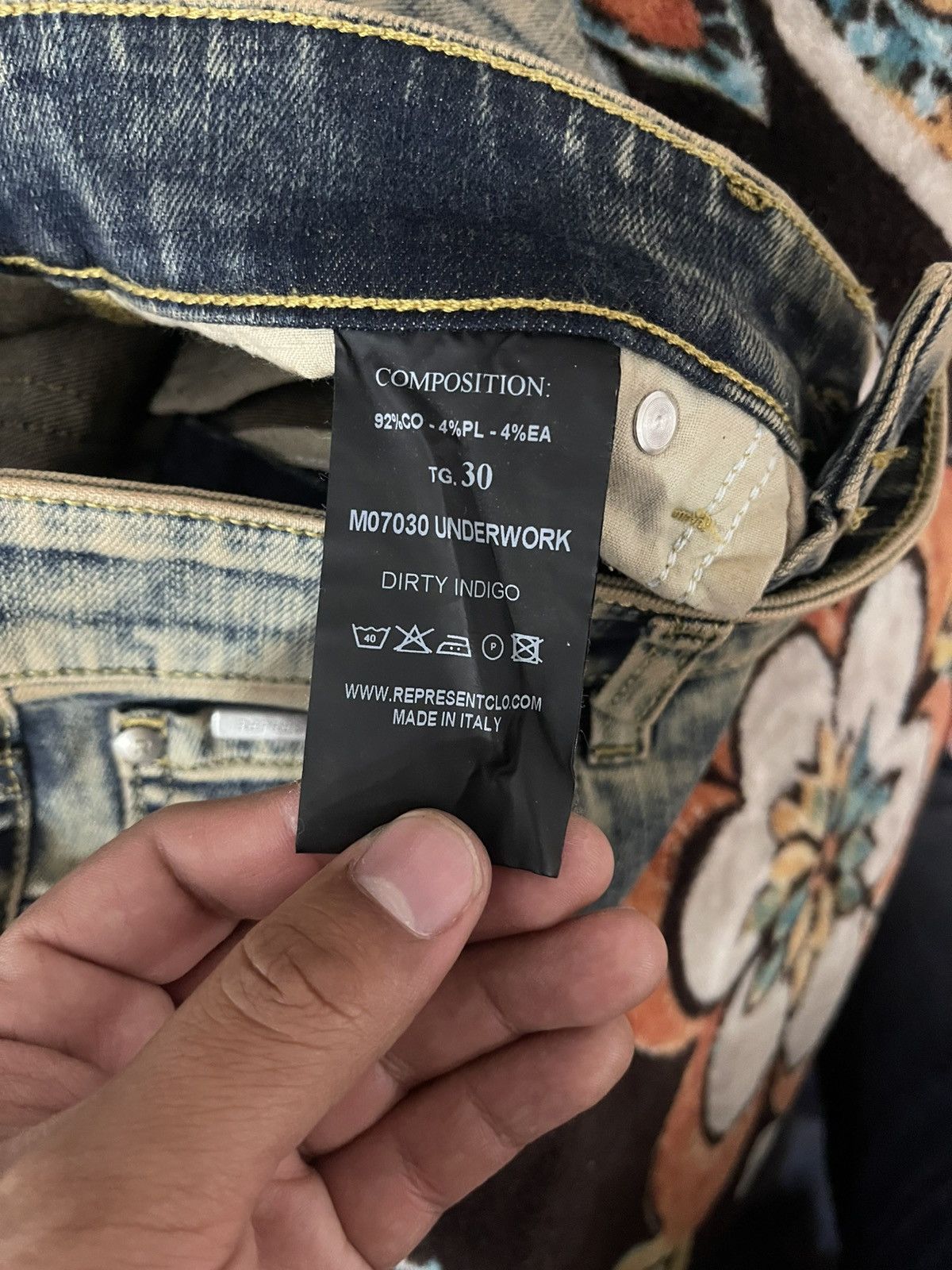 Represent Clo. Distressed dirty indigo skinny jeans Size US 30 / EU 46 - 4 Thumbnail