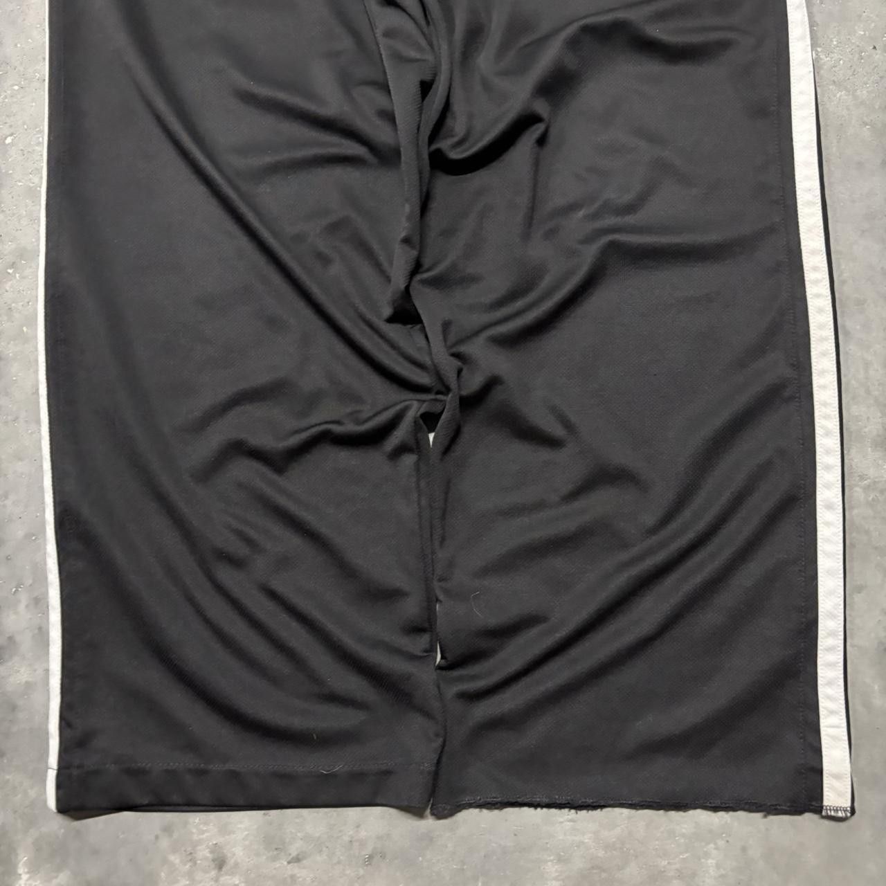 Japanese Brand × Vintage Crazy Vintage Y2K/2000s Baggy Black Striped Streetwear Track Pants! Size US 36 / EU 52 - 4 Thumbnail