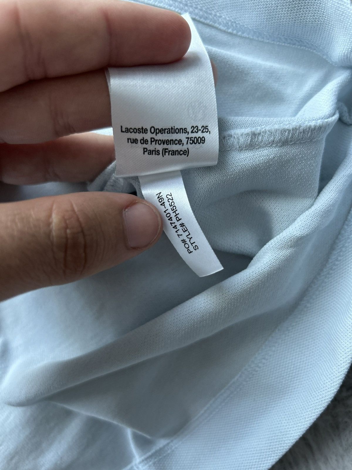 Lacoste polo lacoste sky blue size XXL rare Size US XXL / EU 58 / 5 - 8 Thumbnail
