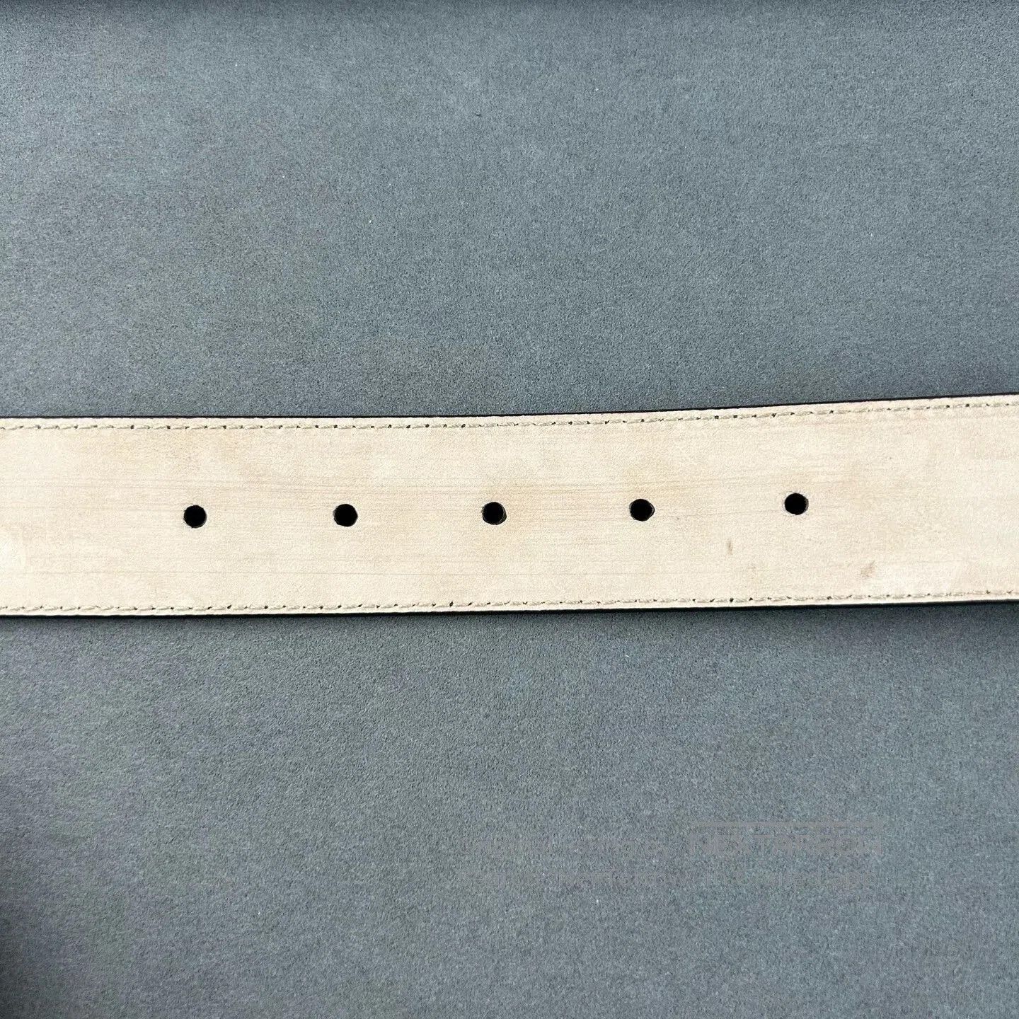 Gucci Gucci Monogrammed Leather Belt in Great Condition. Size ONE SIZE - 3 Thumbnail