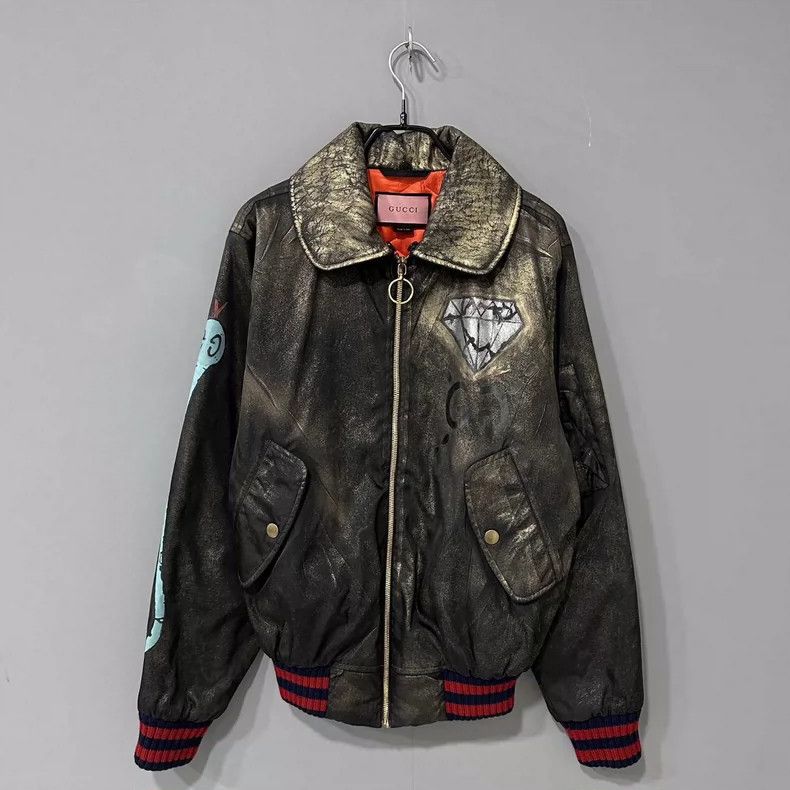 Gucci GUCCI Skull Pilot Cotton Jacket- DMC Size US S / EU 44-46 / 1 - 1 Thumbnail