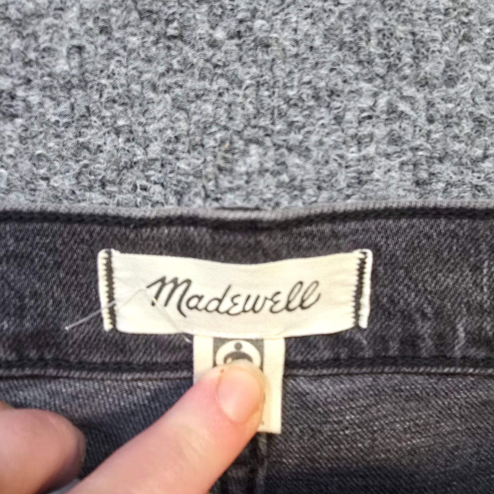 Madewell Madewell Jeans Womens Size 31 Petite Black Vintage 90s Straight Crop Y2K Denim Jeans Size 24" / US 00 / IT 34 - 4 Thumbnail