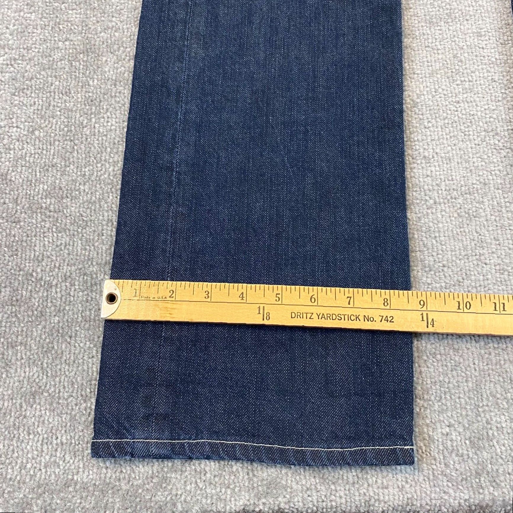 G-Star G-STAR Reese Classic Jeans Mens 38x34 Straight Blue Dark Wash Denim Button Fly Size US 38 / EU 54 - 7 Thumbnail