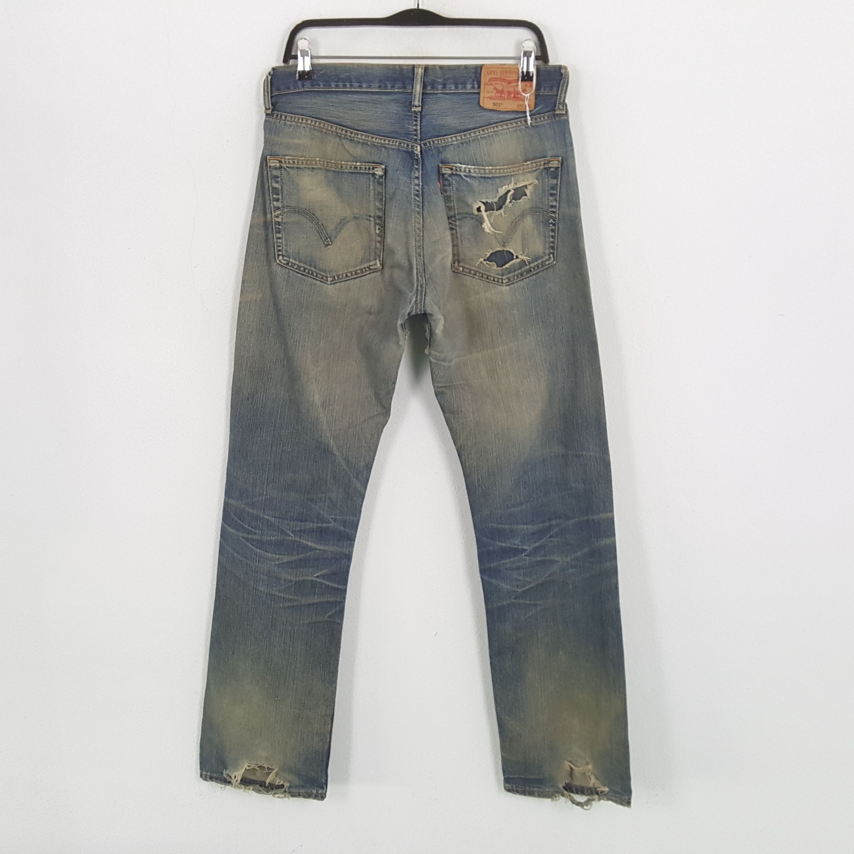 LEVI'S Streetwear Style Distressed Jeans