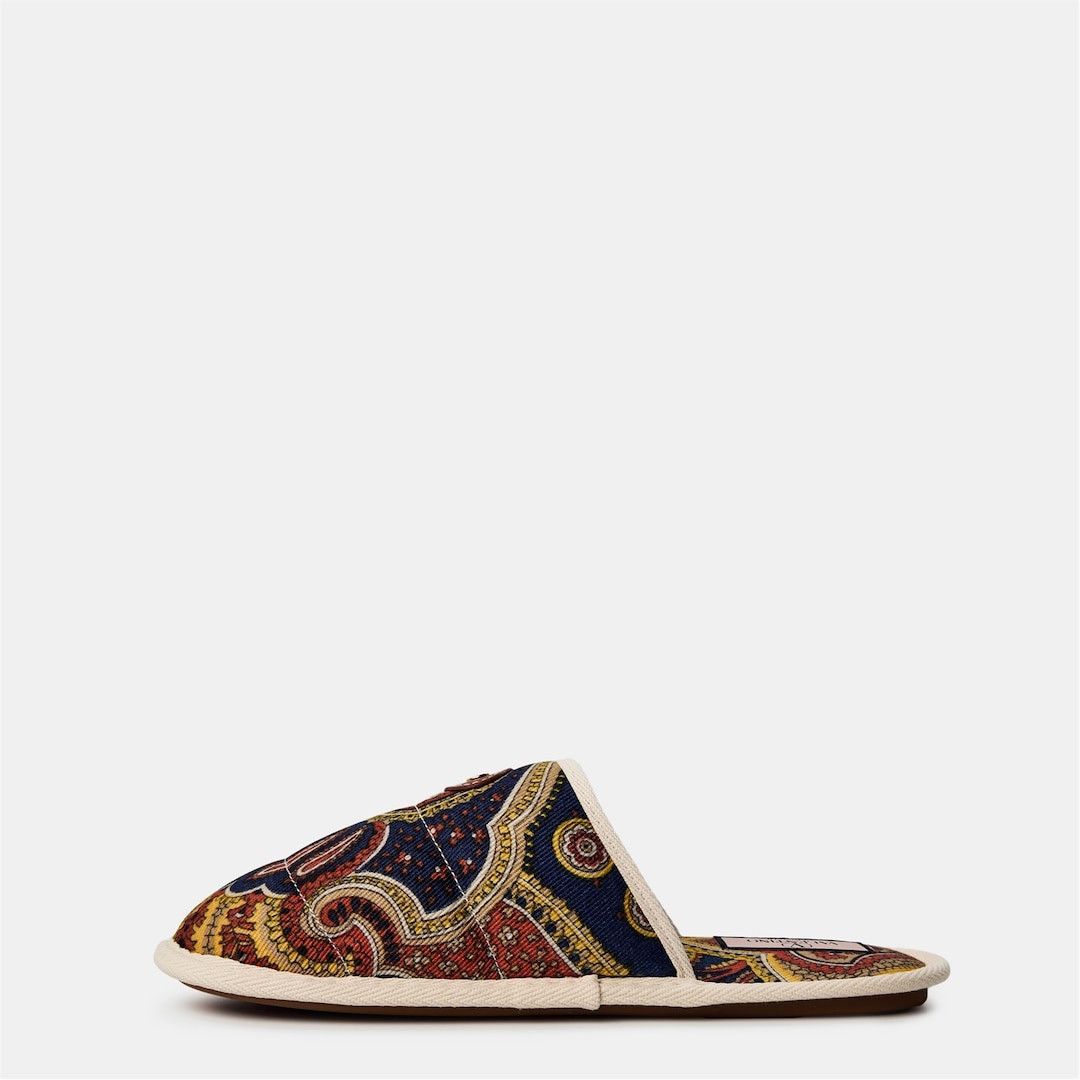 Valentino o1g2r1mq0526 Chambre Print Flat Mules in Multicolor Size US 8 / EU 41 - 2 Thumbnail