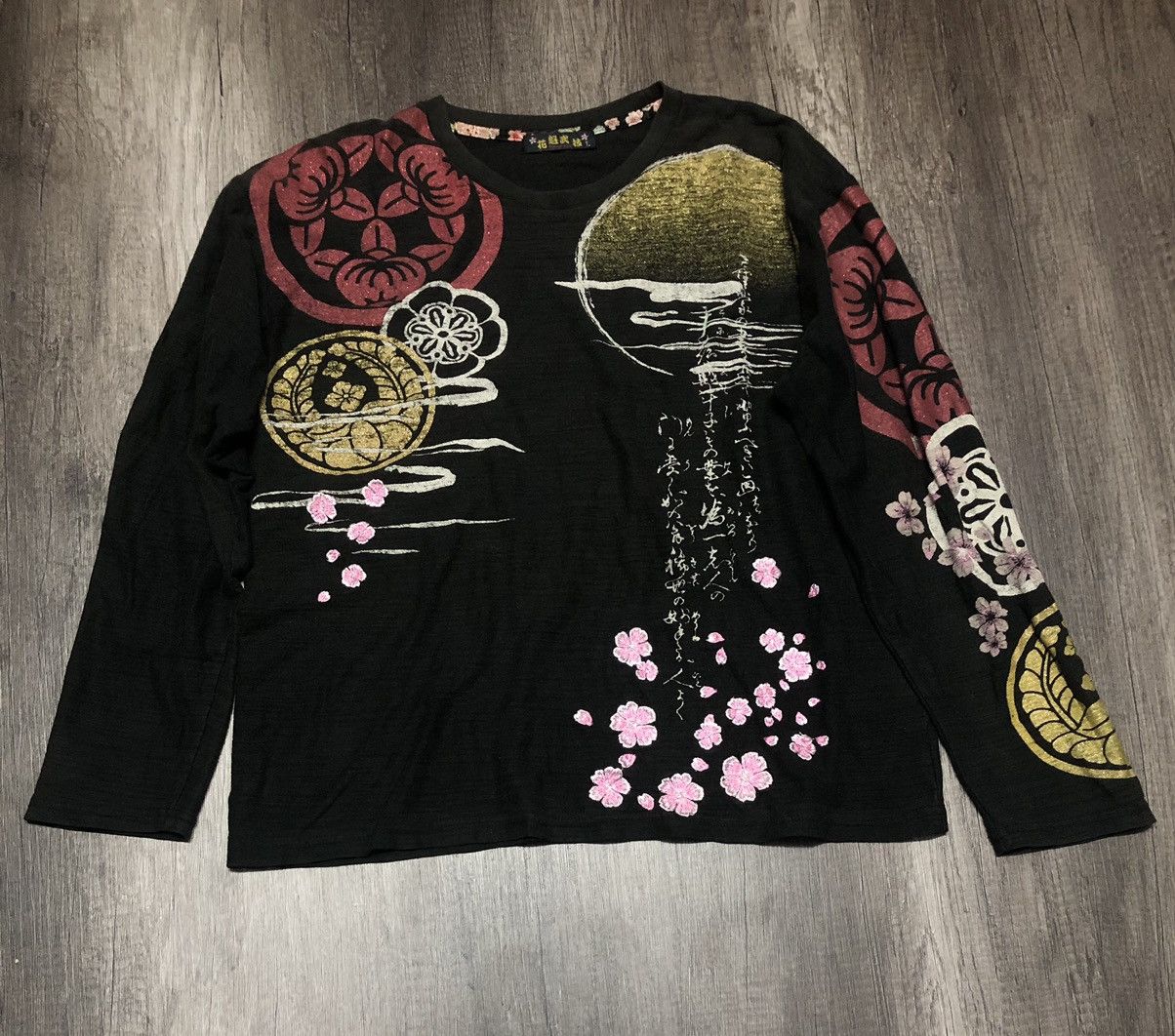 Japanese Brand Japanese Brand Sukajan Style Long Sleeve Tee Shirt Size US L / EU 52-54 / 3 - 4 Thumbnail