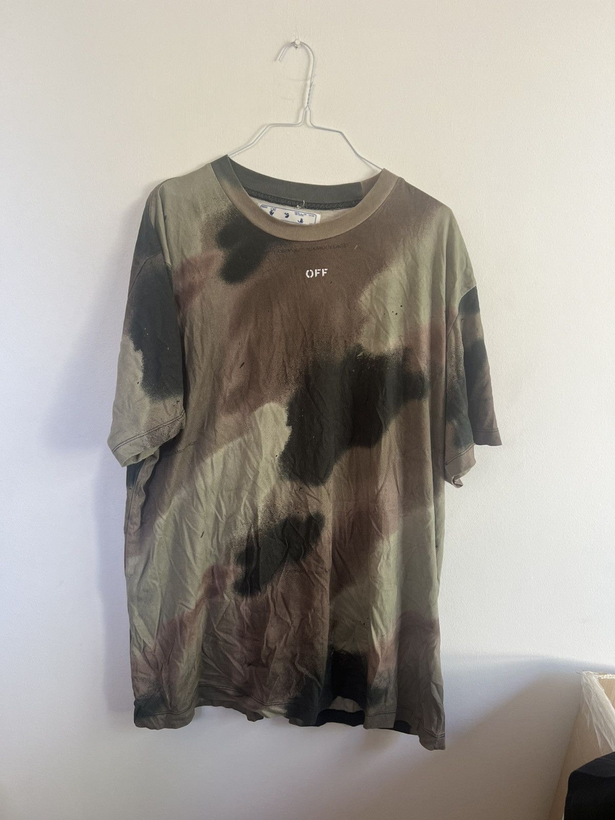 Off-White Off white camouflage TEE Size US XL / EU 56 / 4 - 2 Thumbnail