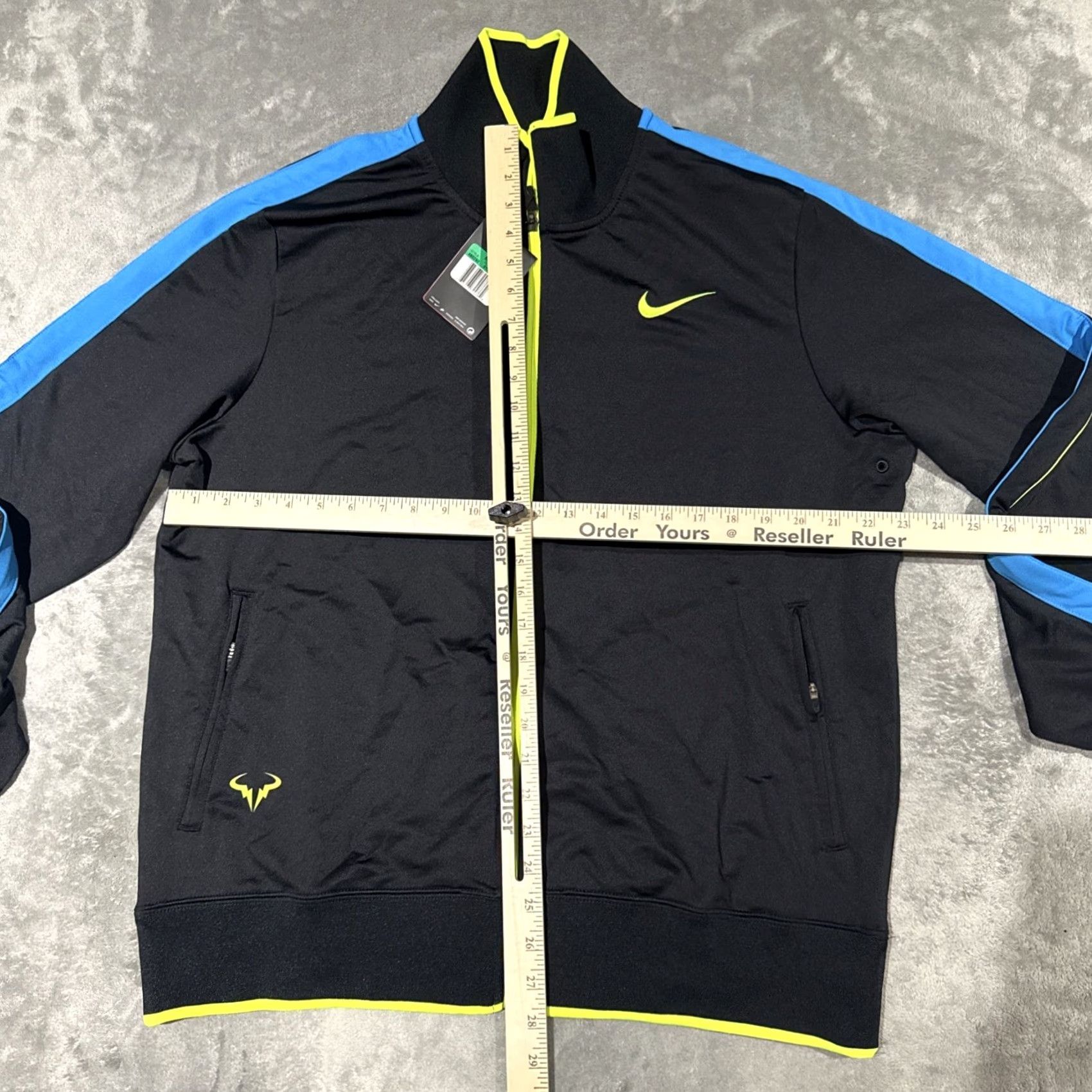 Nike Nike Rafa Nadal 2012 US Open Tennis Jacket Mens XL Black And Blue Size US XL / EU 56 / 4 - 5 Thumbnail