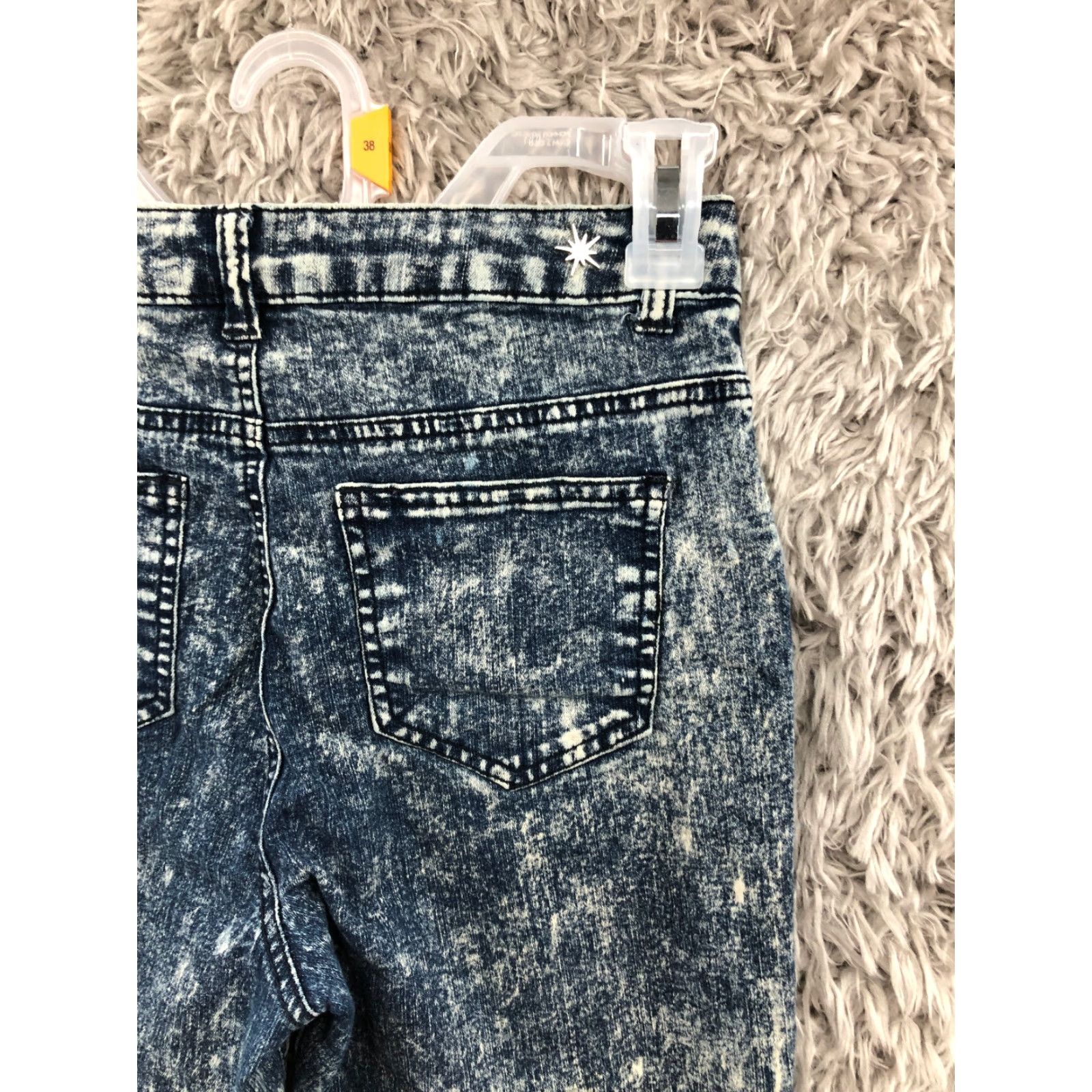 Vintage VINTAGE Crave Fame Jeans Size 3 Juniors High Rise Acid Wash Blue Denim Skinny Women Size 26" / US 2 / IT 38 - 6 Thumbnail