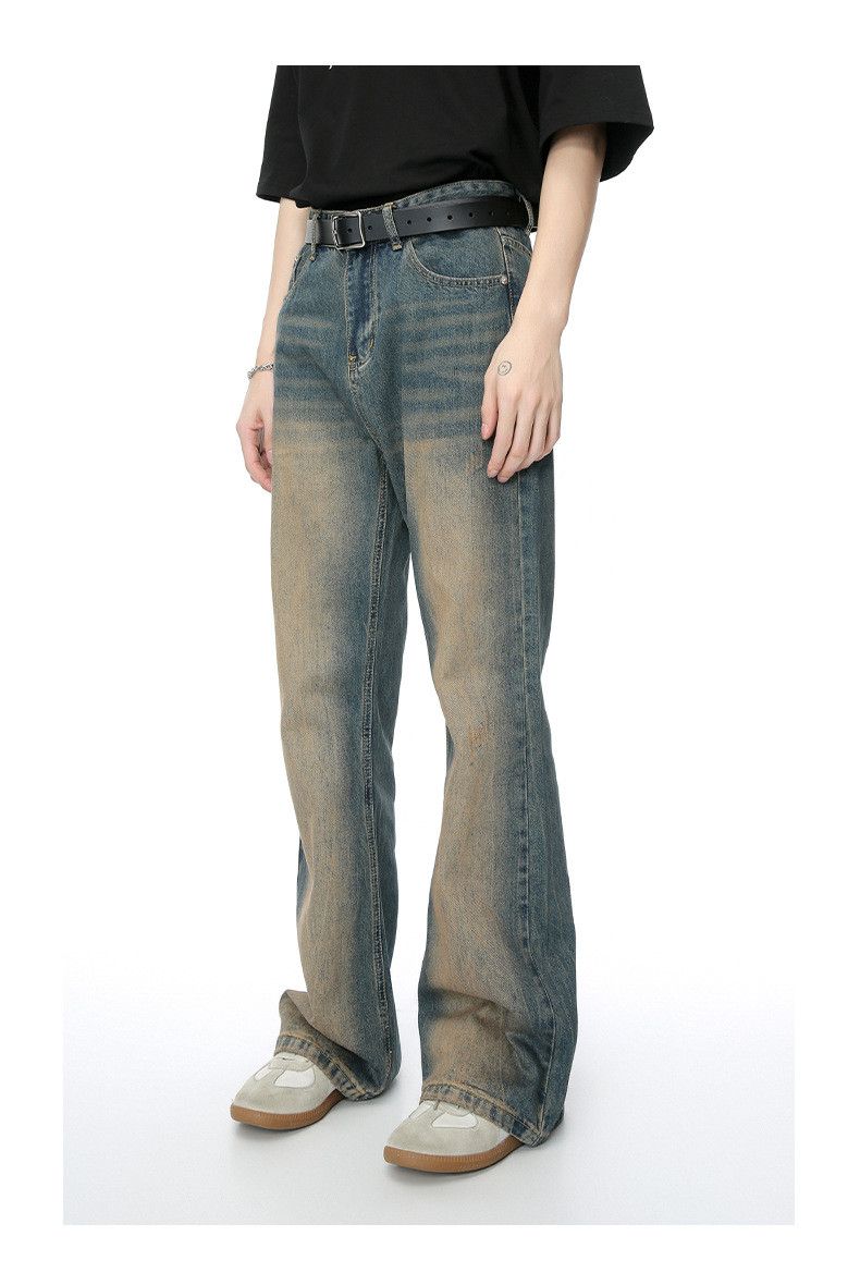 Japanese Brand × Jean Vintage American distressed blue loose flared jeans Size US 32 / EU 48 - 6 Thumbnail