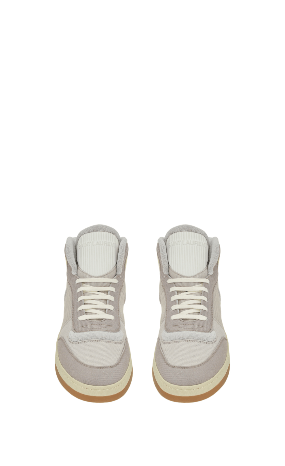 SAINT LAURENT SL/80 Grey/Yellow Sneakers New